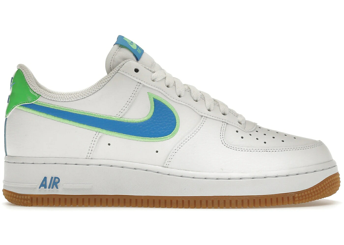 ナイキ 白いこと 白いこと 緑 緑であること 青み 青色 空軍 スニーカー メンズ NIKE AIR FORCE 1 LOW WHITE POISON GREEN PHOTO BLUE GUM / WHITE POISON GREEN GUM LIGHT