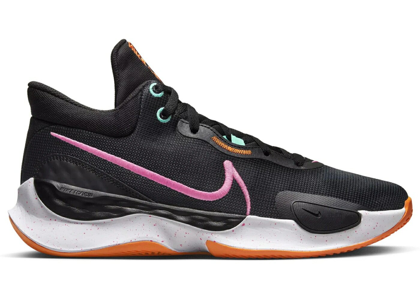 ナイキ 黒色 ブラック ピンク スニーカー メンズ NIKE RENEW ELEVATE 3 BLACK PINK SPELL / BLACK PINK SPELL ANTHRACITE