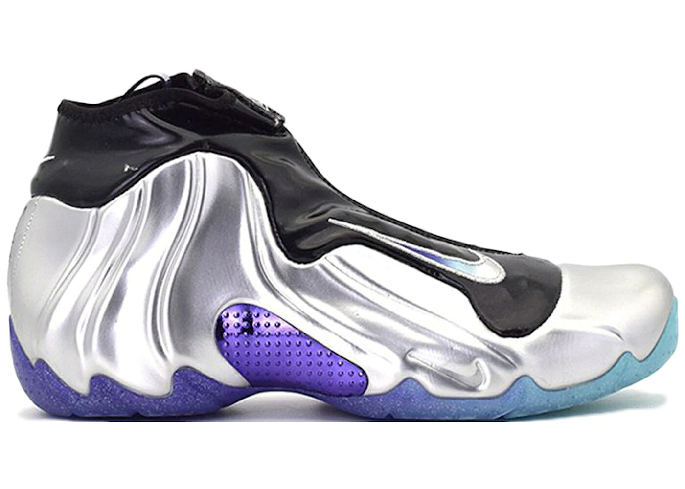 ナイキ フープ しろがね色 しろがね色 黒いこと 黒いこと エアフライトポジット スニーカー メンズ NIKE AIR FLIGHTPOSITE CHINA HOOP DREAMS / SILVER BLACK