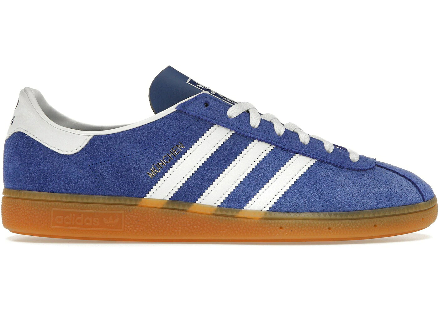 アディダス 青色 ブルー 白色 ホワイト スニーカー メンズ ADIDAS MUNCHEN ROYAL BLUE CLOUD WHITE / ROYAL BLUE CLOUD WHITE GUM|スニケス