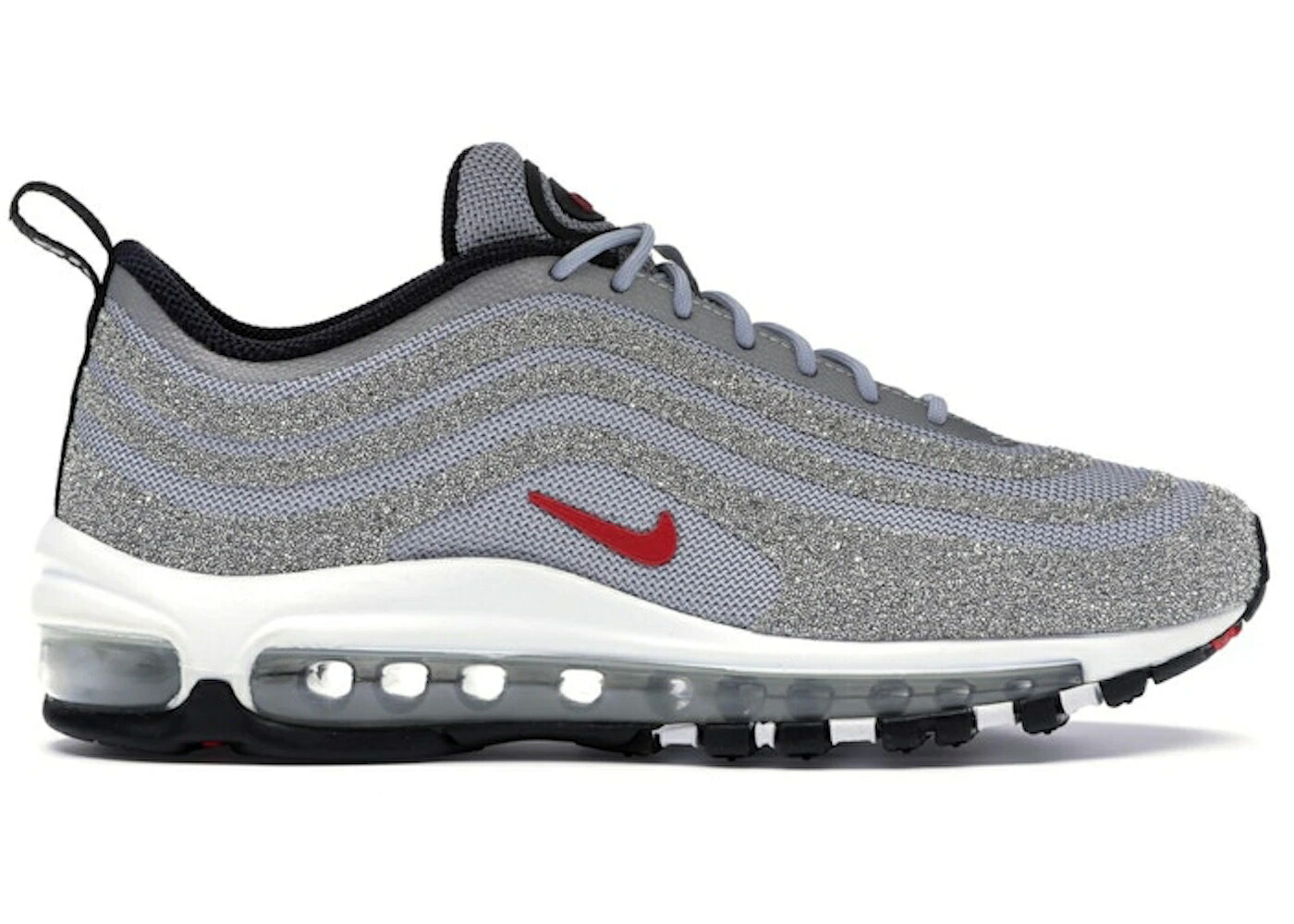 ナイキ マックス 銀色 シルバー ブレット 赤 レッド エアマックス WOMEN'S スニーカー レディース NIKE AIR MAX 97 LX SWAROVSKI SILVER BULLET (WOMEN'S) / METALLIC SILVER VARSITY RED