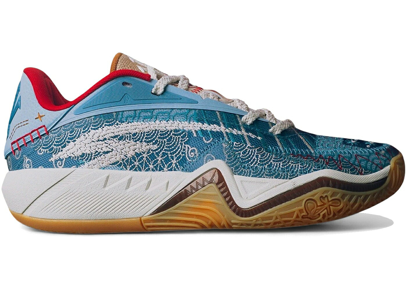 靴 スニーカー 青色 ブルー 白色 ホワイト メンズ ANTA KAI 3 SNEAKER POLITICS PATCHWORK / BLUE WHITE