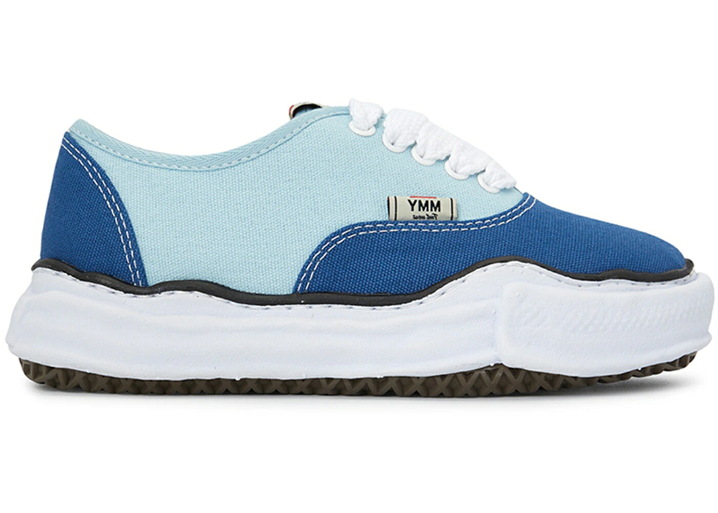 棲み家 ミハラヤスヒロ 青碧 青碧 スニーカー メンズ MAISON MIHARA YASUHIRO MAISON MIHARA YASUHIRO BAKER OG SOLE BICOLOR CANVAS LOW BLUE /