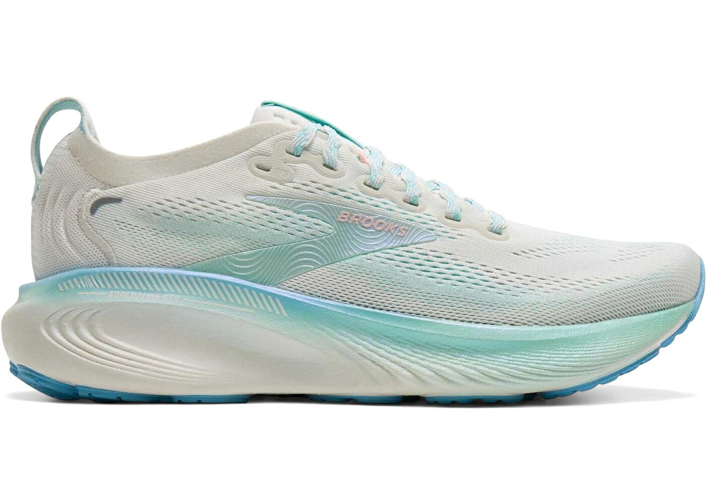ブルックス 白色 ホワイト アクア WOMEN'S スニーカー レディース BROOKS ADRENALINE GTS 25 EMPOWER HER (WOMEN'S) / WHITE SEA AQUA