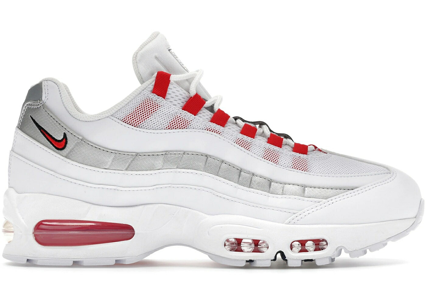 ナイキ マックス バブル 白色 ホワイト スピード 赤 レッド 銀色 シルバー エアマックス スニーカー メンズ NIKE AIR MAX 95 SE BIG BUBBLE ENGLAND / WHITE SPEED RED METALLIC SILVER 55,825円