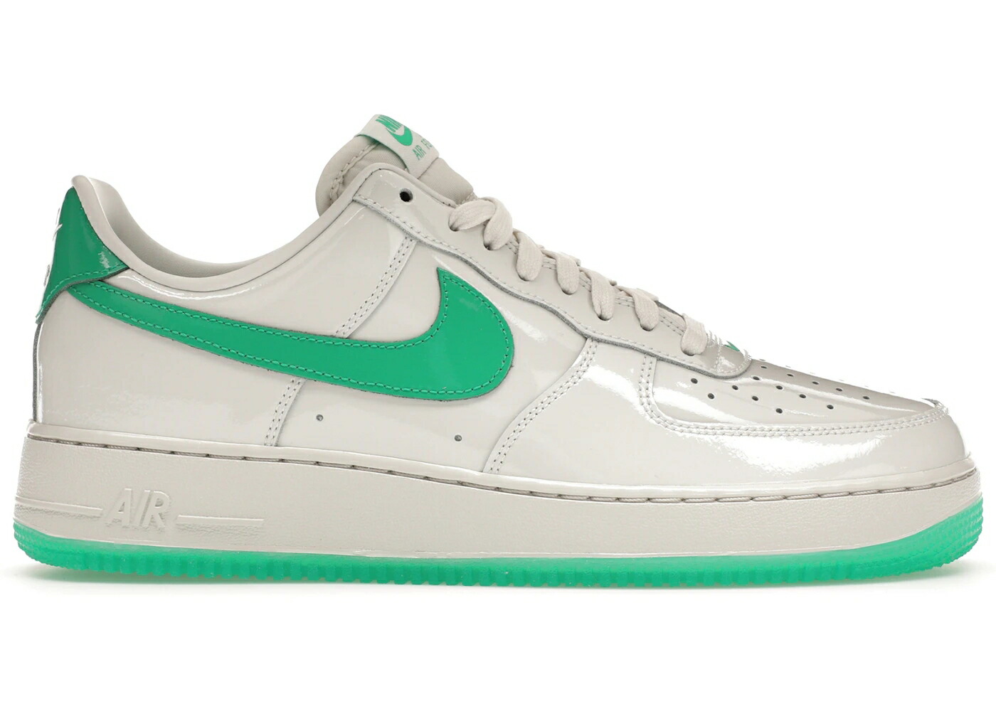 ナイキ パテント プラチナム スタジアム 緑 グリーン エアフォース 07 スニーカー メンズ NIKE AIR FORCE 1 LOW PATENT PLATINUM TINT STADIUM GREEN / PLATINUM TINT STADIUM GREEN