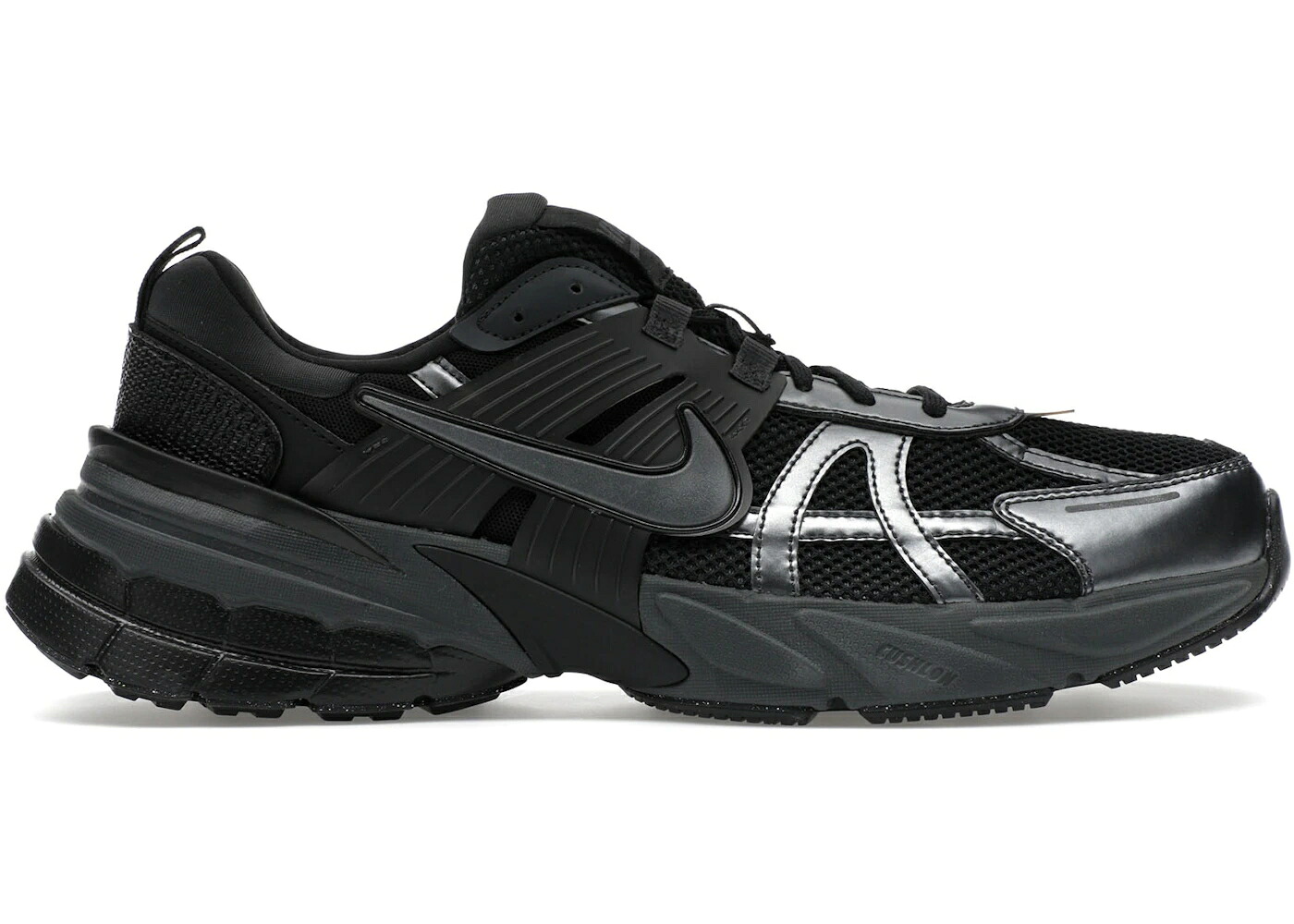 ナイキ 幽客 黒いこと 黒いこと 薄墨色 薄墨色 スニーカー メンズ NIKE V2K RUN BLACK DARK SMOKE GREY / BLACK ANTHRACITE DARK SMOKE GREY