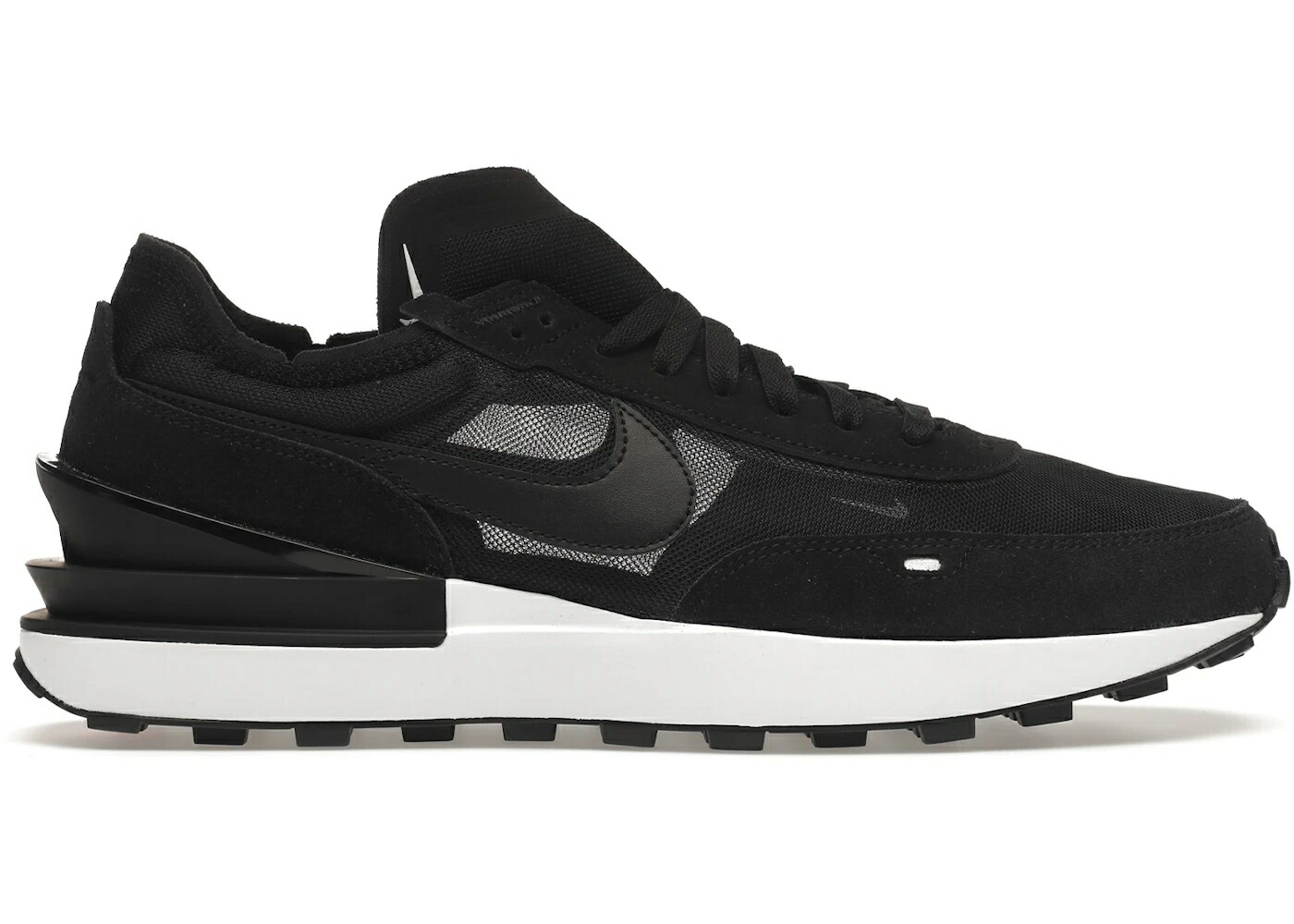 ナイキ ワッフル 黒色 ブラック 白色 ホワイト 橙 オレンジ スニーカー メンズ NIKE WAFFLE ONE BLACK WHITE / SUMMIT WHITE WHITE BLACK ORANGE