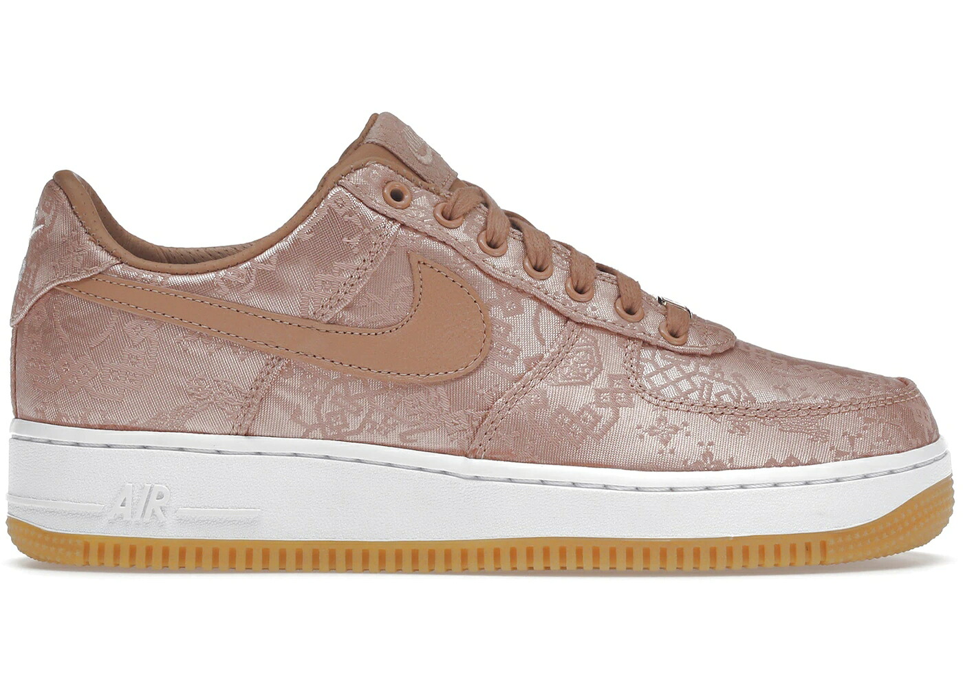 ナイキ クロット サクラ色 ゴールド 白いこと 白いこと 赤銅色 赤銅色 空軍 スニーカー メンズ NIKE AIR FORCE 1 LOW CLOT ROSE GOLD SILK (REGULAR BOX) / ROSE GOLD WHITE GUM MEDIUM BROWN