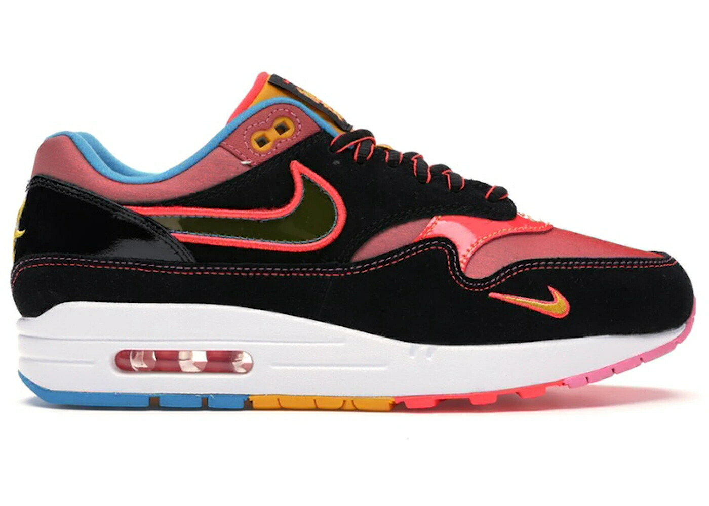 ナイキ マックス 黒いこと 黒いこと 大気圏マックス ニューヨーク州 スニーカー メンズ NIKE AIR MAX 1 CHINATOWN NEW YORK (2020) / BLACK MULTI COLOR