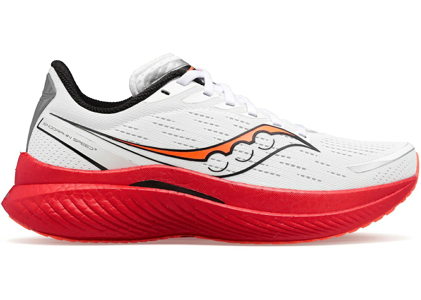 サッカニー スピード 白色 ホワイト 黒色 ブラック 赤 レッド WOMEN'S スニーカー レディース SAUCONY ENDORPHIN SPEED 3 WHITE BLACK RED (WOMEN'S) / WHITE BLACK VIZIGOLD|スニケス