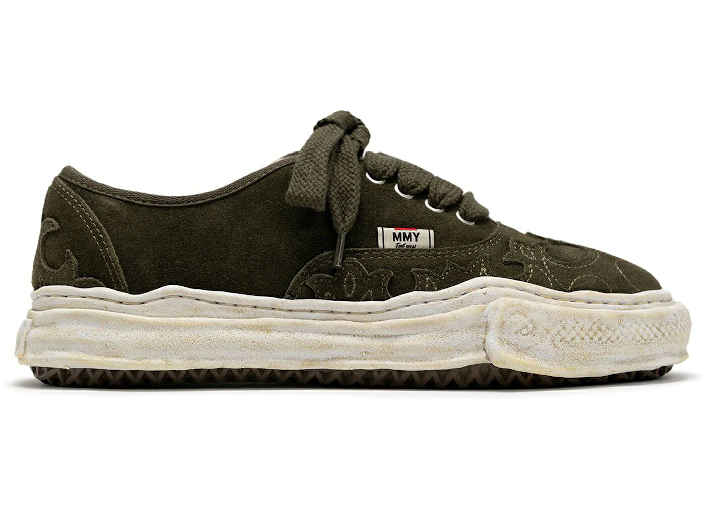 メゾン ミハラヤスヒロ ウェスタン スエード スウェード カーキ スニーカー メンズ MAISON MIHARA YASUHIRO MAISON MIHARA YASUHIRO BAKER OG SOLE WESTERN DETAIL SUEDE LOW KHAKI /