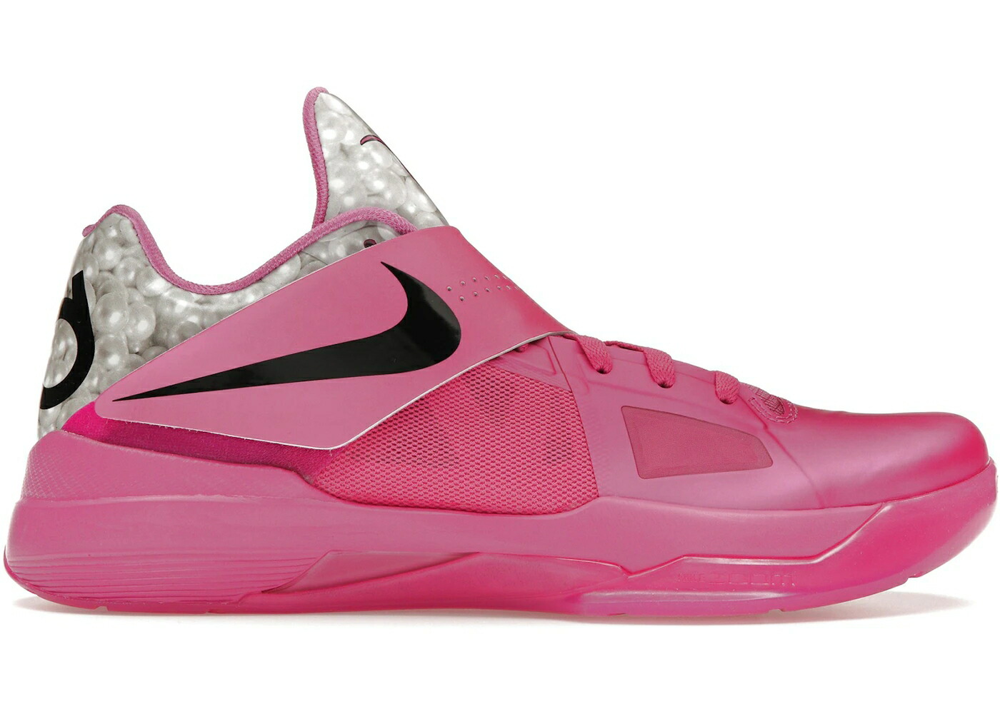 ナイキ パール 黒色 ブラック 銀色 シルバー スニーカー メンズ NIKE KD 4 AUNT PEARL (2024) / PINKFIRE 2 BLACK METALLIC SILVER
