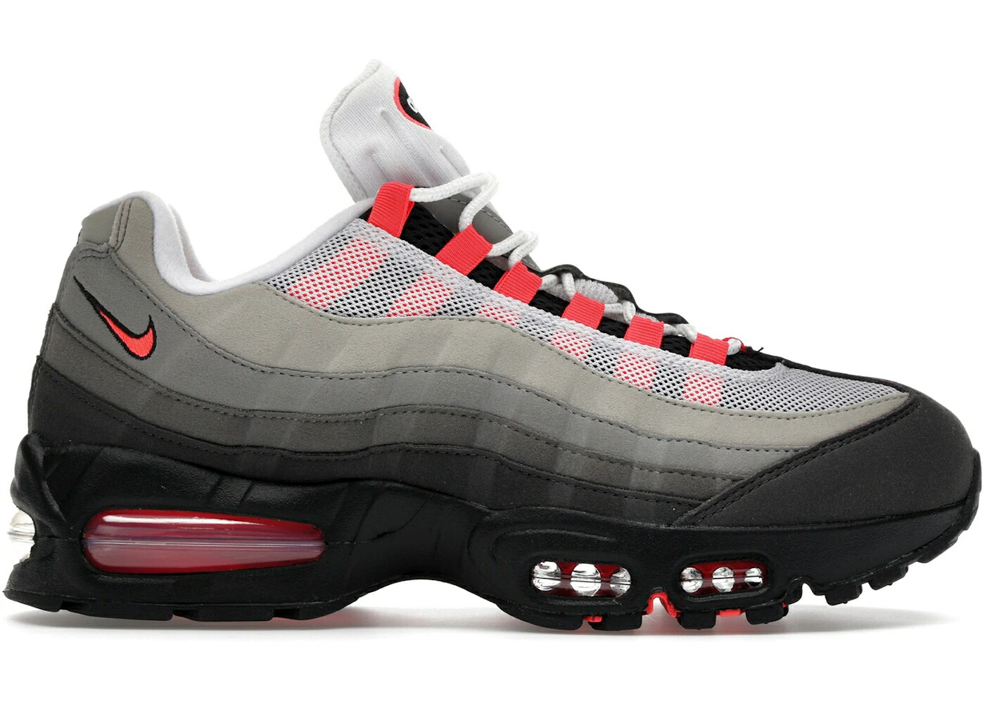 ナイキ マックス バブル 赤 レッド 黒色 ブラック エアマックス 2.0 スニーカー メンズ NIKE AIR MAX 95 OG BIG BUBBLE SOLAR RED (2025) / BLACK MEDIUM ASH DARK PEWTER