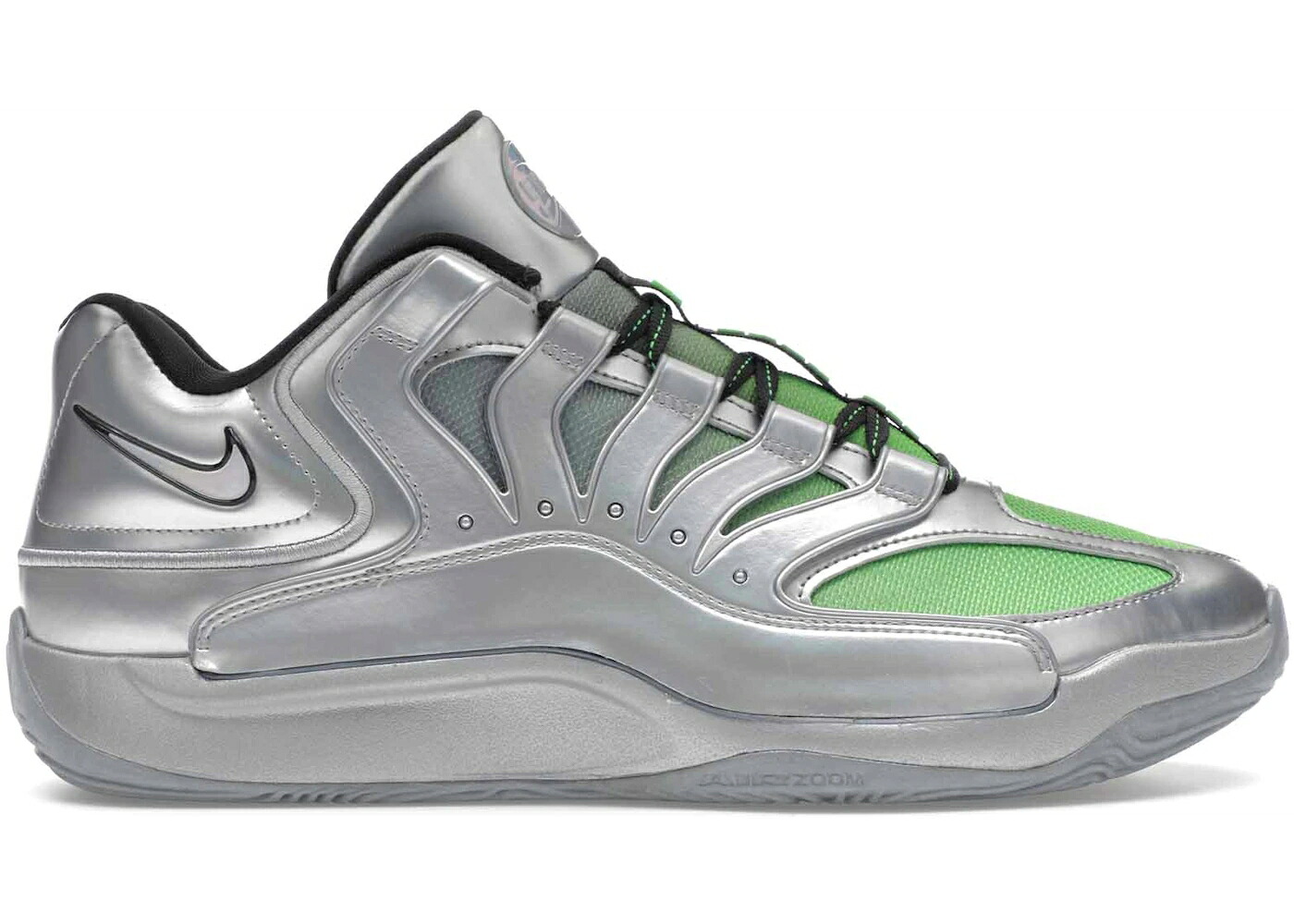ナイキ 銀色 シルバー 灰色 グレー スニーカー メンズ NIKE KD 18 EYBL / METALLIC SILVER DARK SMOKE GREY