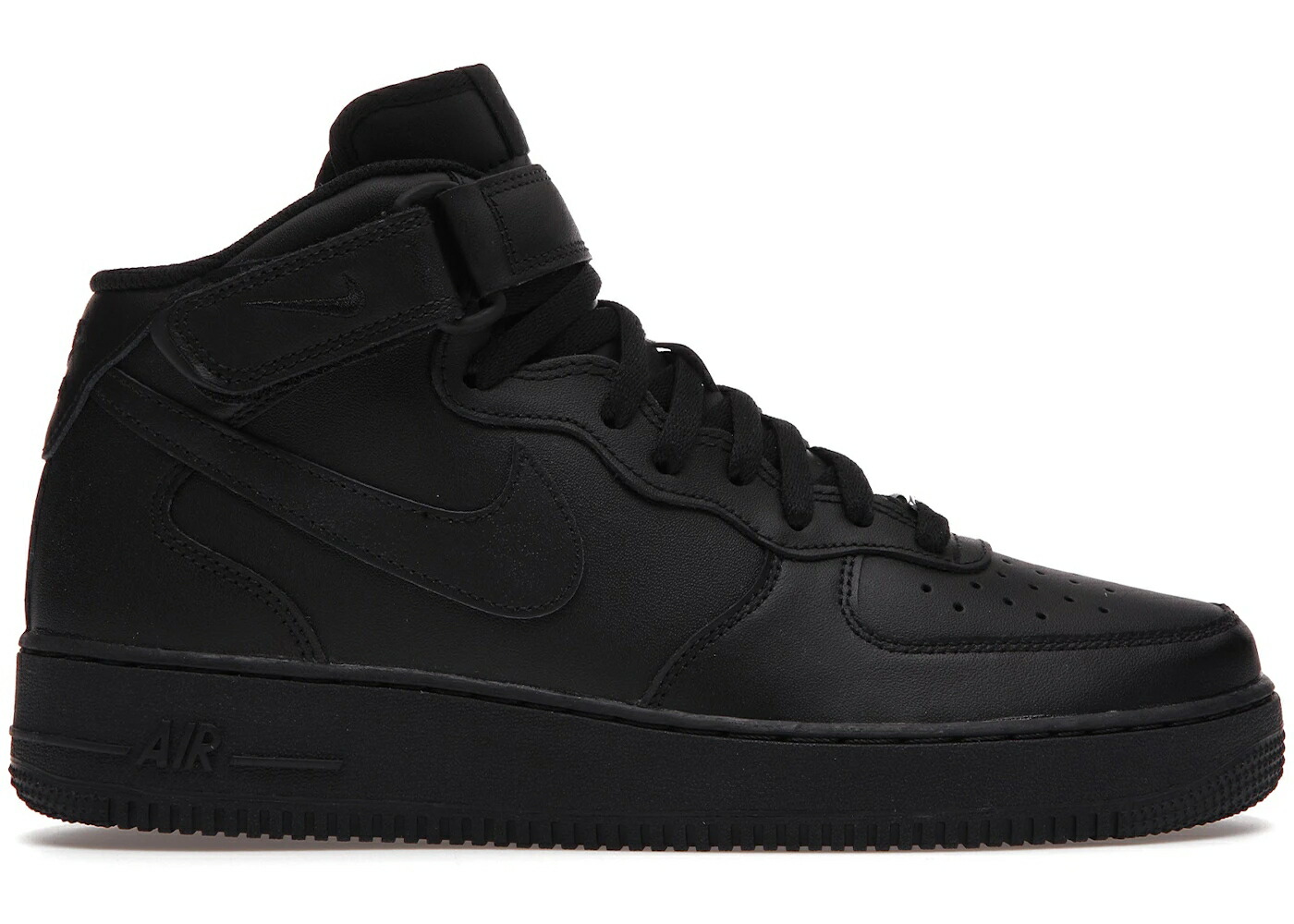 ナイキ ミッド 黒いこと 黒いこと 空軍 \u002707 スニーカー メンズ NIKE AIR FORCE 1 MID BLACK / BLACK BLACK
