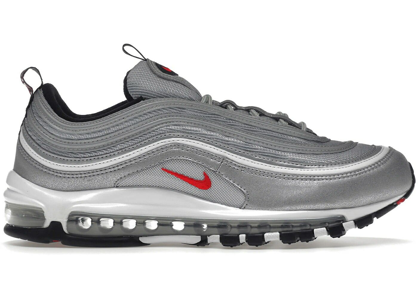 ナイキ マックス しろがね色 しろがね色 ブレット 赤 赤いこと 大気圏マックス スニーカー メンズ NIKE AIR MAX 97 OG SILVER BULLET (2022) / METALLIC SILVER UNIVERSITY RED