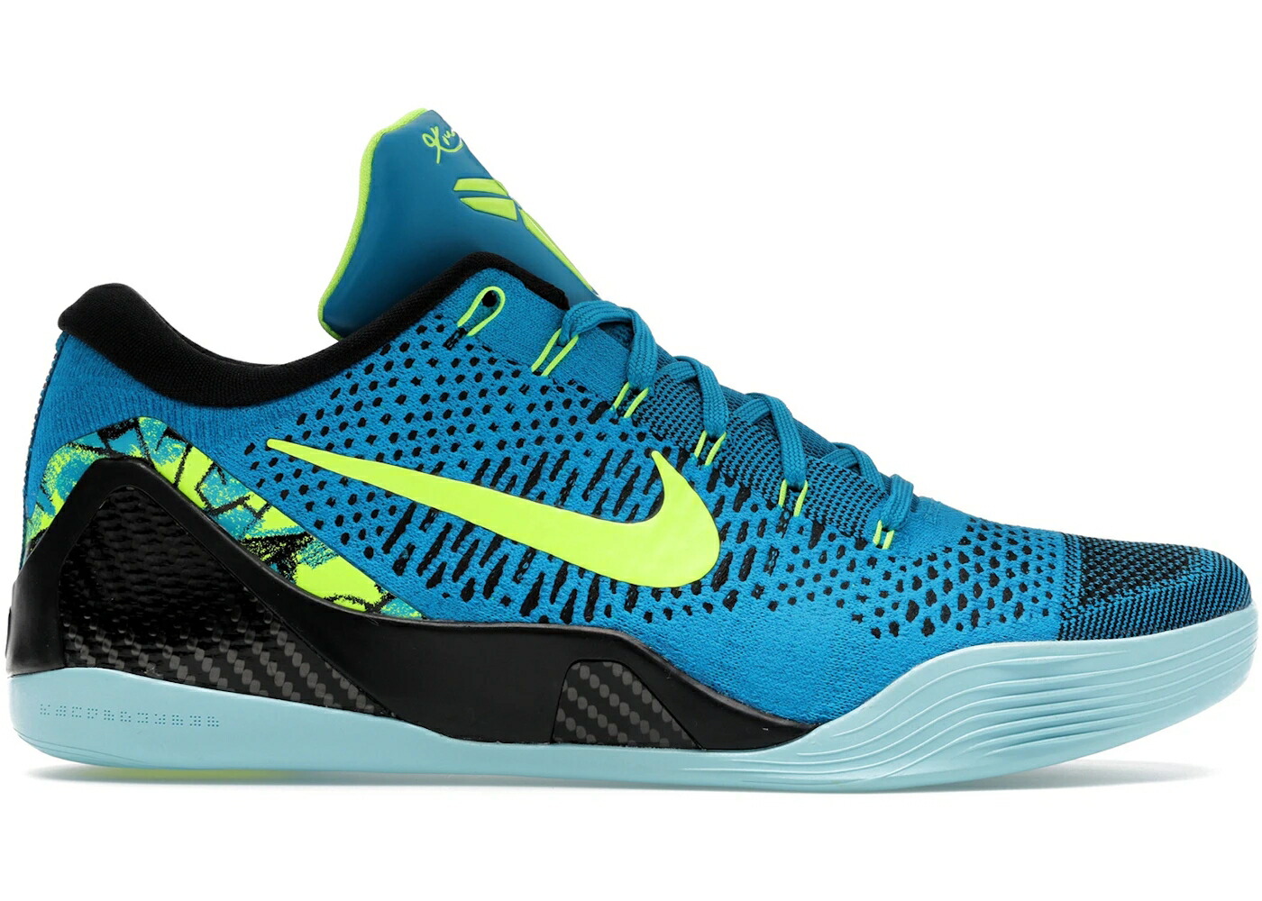 ナイキ コービー エリート プロトロ ネオ 紺色 ネイビー スニーカー メンズ NIKE KOBE 9 ELITE LOW PROTRO PERSPECTIVE / NEO TURQUOISE VOLT MIDNIGHT NAVY