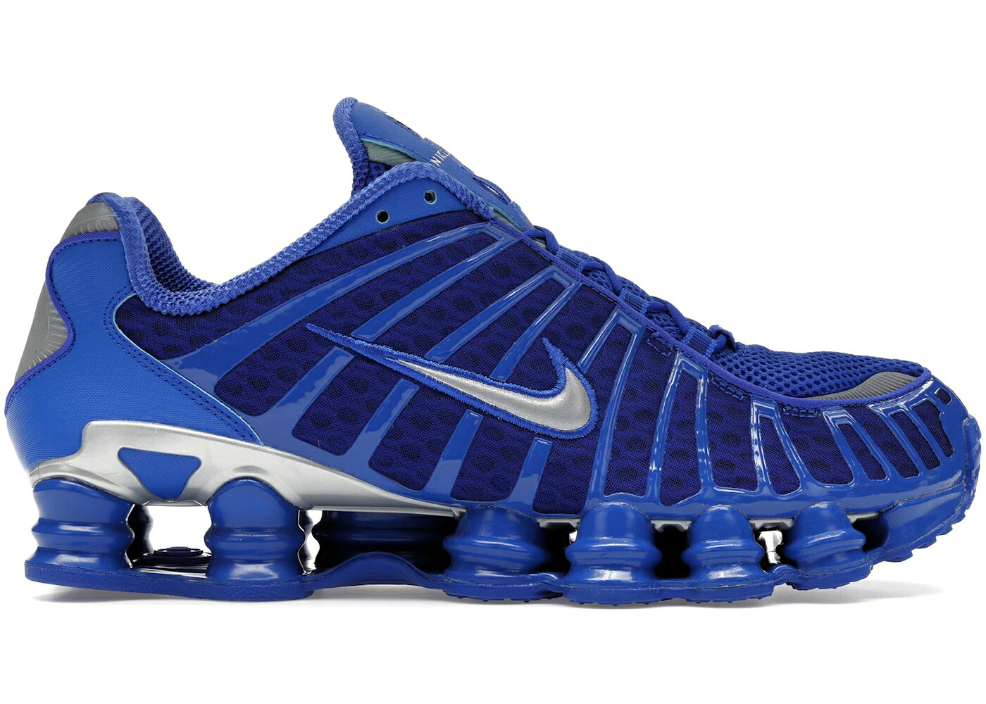 ナイキ ショックス しろがね色 しろがね色 スニーカー メンズ NIKE SHOX TL HYPER ROYAL / HYPER ROYAL METALLIC SILVER