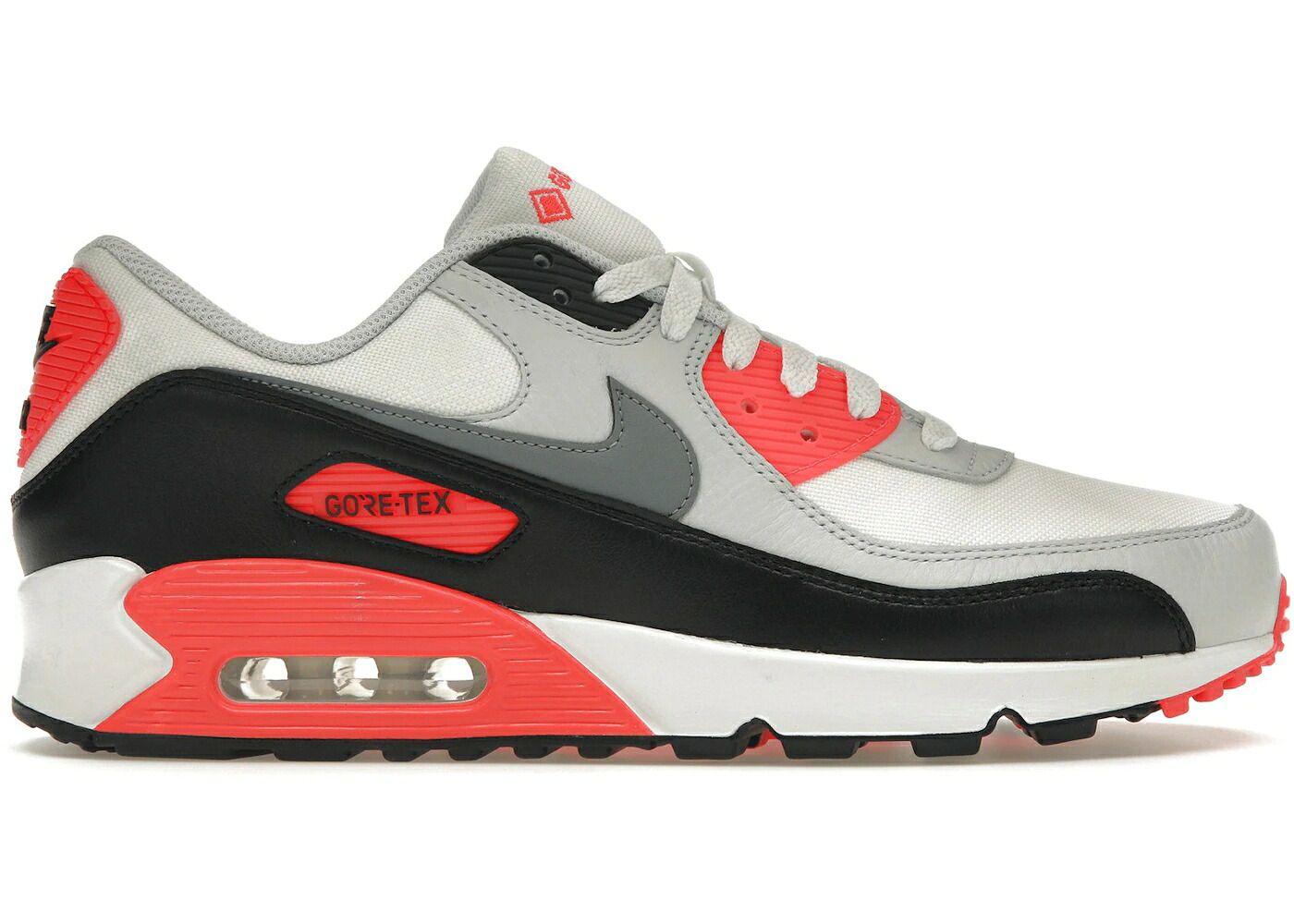 ナイキ マックス ゴアテックス 白色 ホワイト クール 灰色 グレー エアマックス スニーカー メンズ NIKE AIR MAX 90 GORE-TEX INFRARED / SUMMIT WHITE COOL GREY BRIGHT