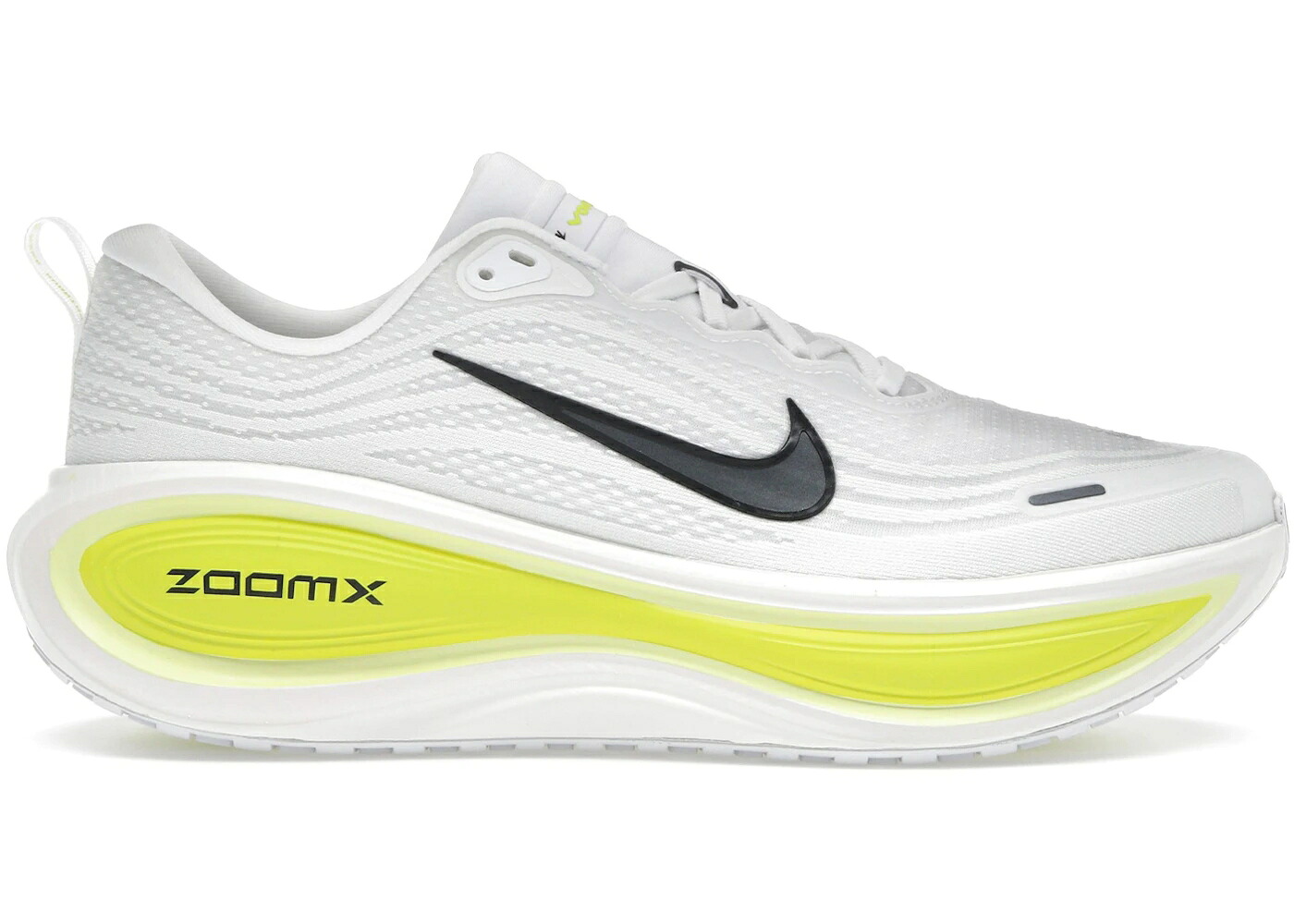 ナイキ 白色 ホワイト 黒色 ブラック WOMEN'S スニーカー レディース NIKE VOMERO PLUS WHITE BLACK CYBER (WOMEN'S) / WHITE BLACK CYBER LIGHT LEMON｜スニケス