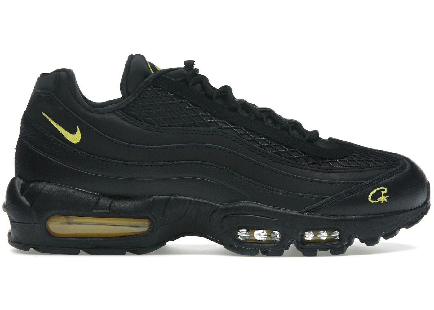 ナイキ マックス ハニー 黒色 ブラック 黄色 イエロー エアマックス スニーカー メンズ NIKE AIR MAX 95 CORTEIZ HONEY BLACK / BLACK BLACK TOUR YELLOW