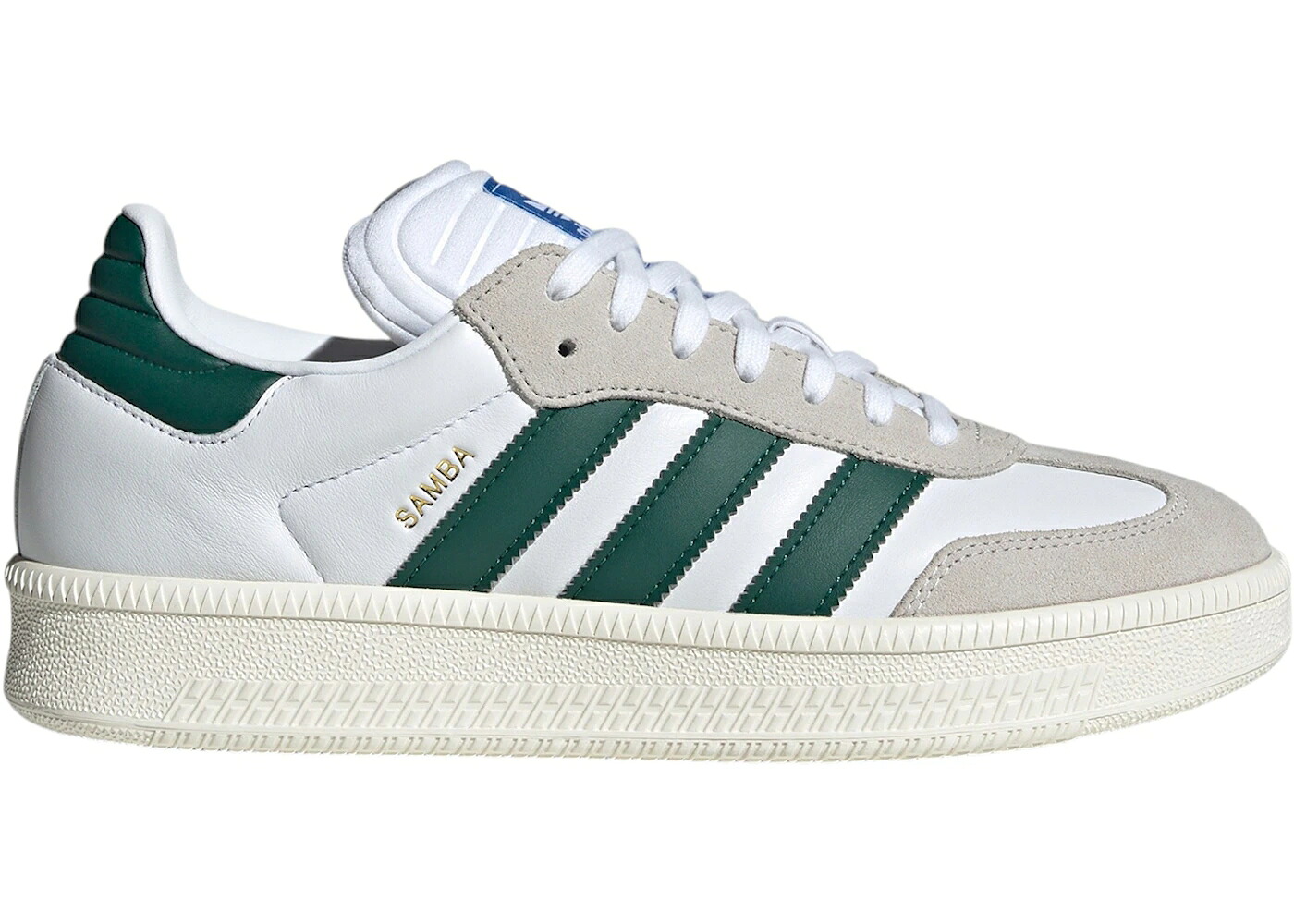 アディダス サンバ 白いこと 白いこと 緑 緑であること スニーカー メンズ ADIDAS SAMBA XLG CLOUD WHITE COLLEGIATE GREEN OFF / CLOUD WHITE COLLEGIATE GREEN OFF メンズ靴-スニーカー