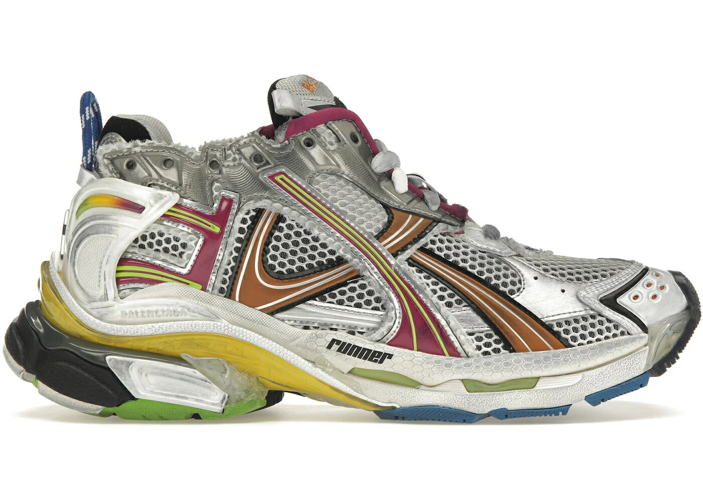 バレンシアガ 灰色 グレー スニーカー メンズ BALENCIAGA RUNNER MULTICOLOR / MULTICOLOR GREY