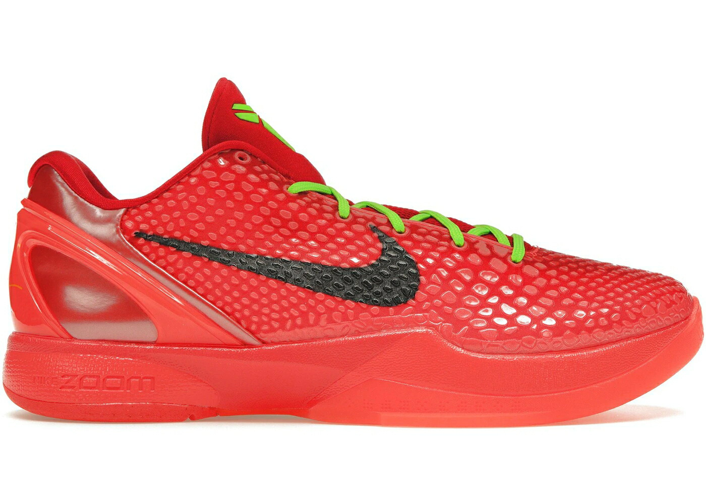 ナイキ コービー 労働者階級トロ 意趣晴らし クリムゾン 黒いこと 黒いこと スニーカー メンズ NIKE KOBE 6 PROTRO REVERSE GRINCH / BRIGHT CRIMSON BLACK ELECTRIC
