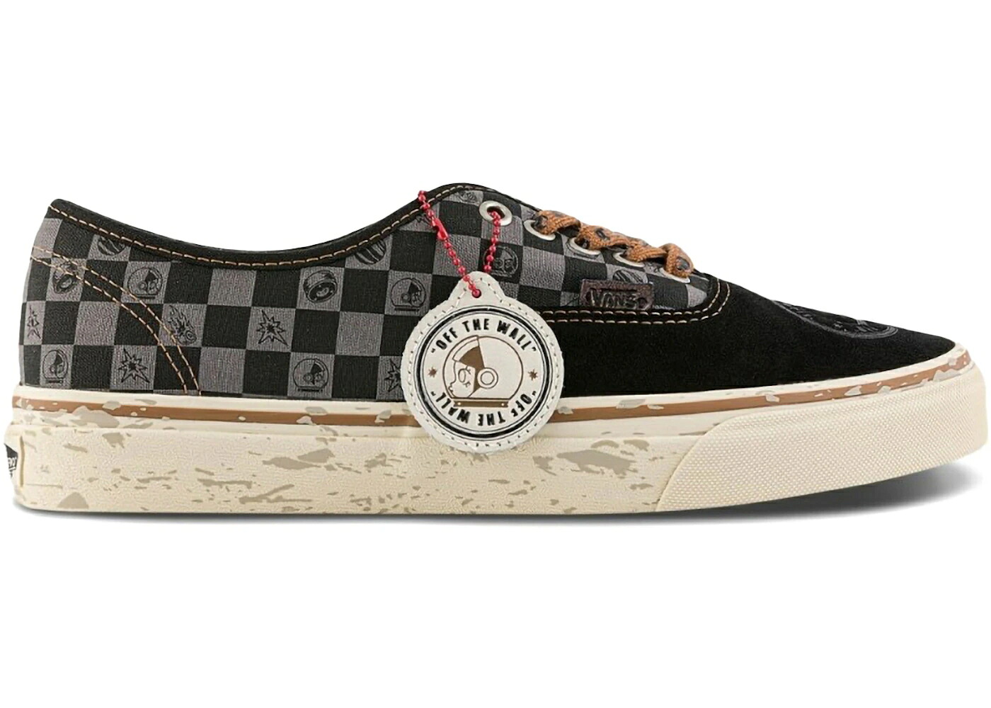 ヴァンズ バンズ オーセンティック 黒いこと 黒いこと 赤銅色 赤銅色 スニーカー メンズ VANS AUTHENTIC POP MART SPACE MOLLY BLACK BROWN / BLACK DACHSHUND BROWN