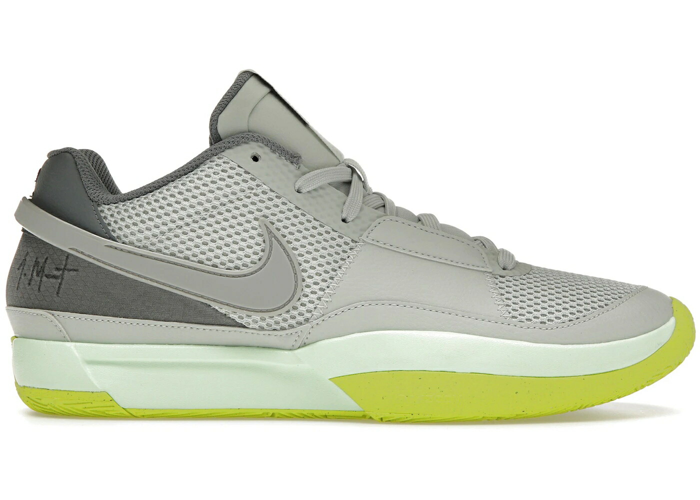 ナイキ 銀色 シルバー 緑 グリーン クール スニーカー メンズ NIKE JA 1 LIGHT SILVER / LIGHT SILVER CYBER GREEN COOL