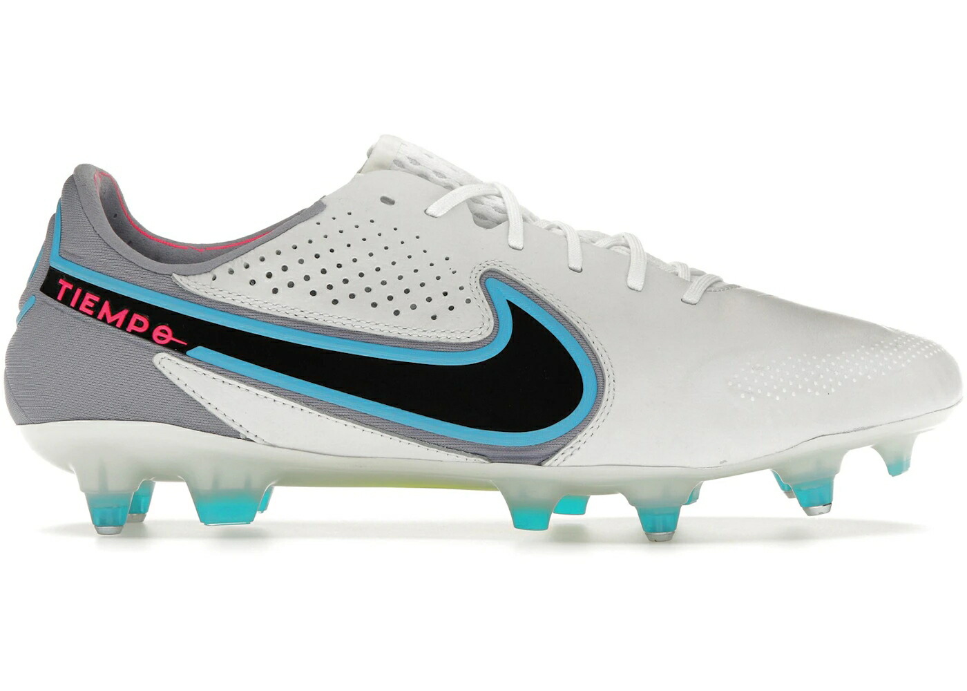 ナイキ ティエンポ レジェンド エリート ブラスト 白色 ホワイト 青色 ブルー ピンク スニーカー メンズ NIKE TIEMPO LEGEND 9 ELITE SG-PRO AC BLAST PACK / WHITE BALTIC BLUE PINK BLAST