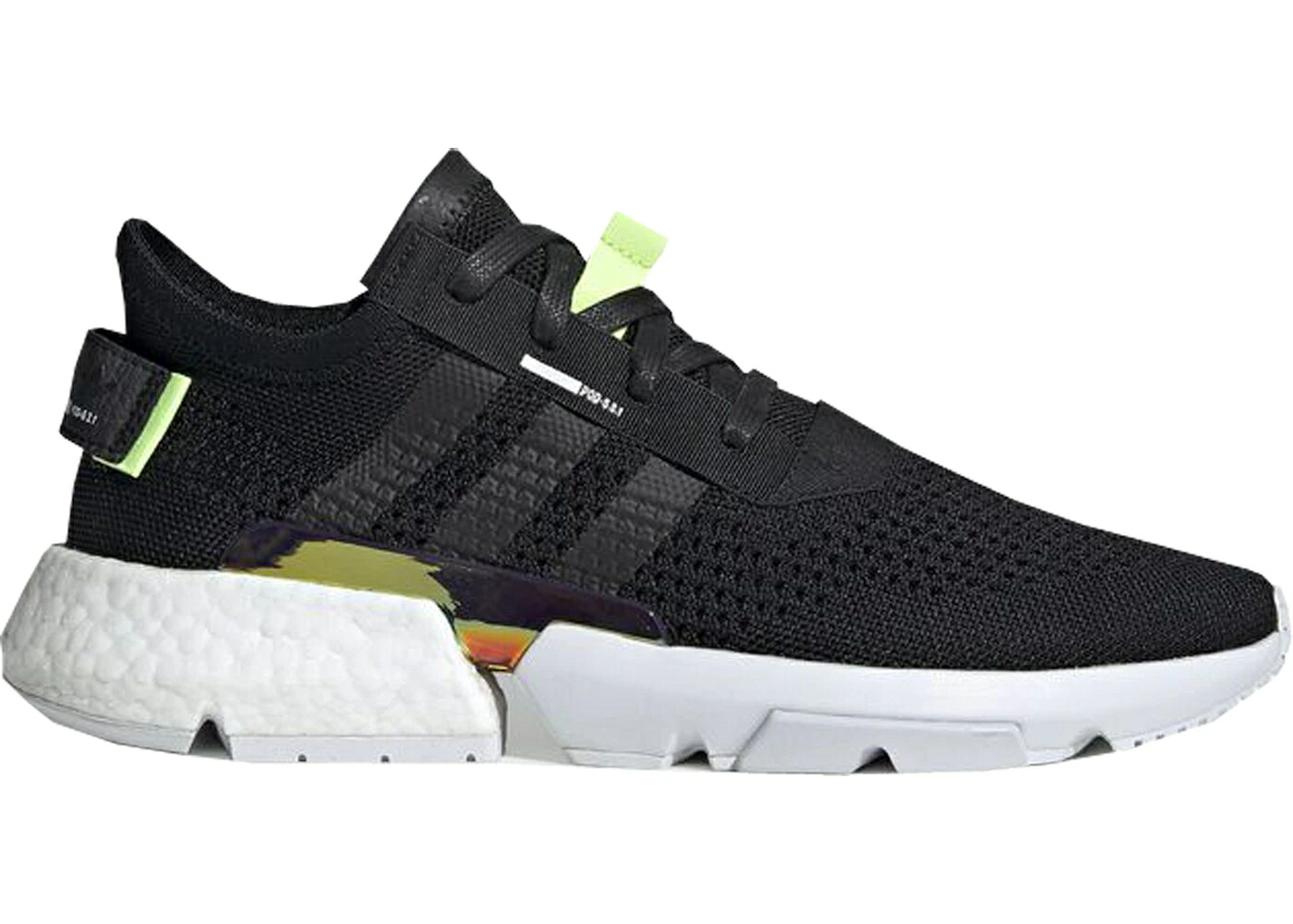 アディダス 黒色 ブラック コア PODS3.1 スニーカー メンズ ADIDAS POD-S3.1 BLACK IRIDESCENT / CORE BLACK CORE BLACK FOOTWEAR