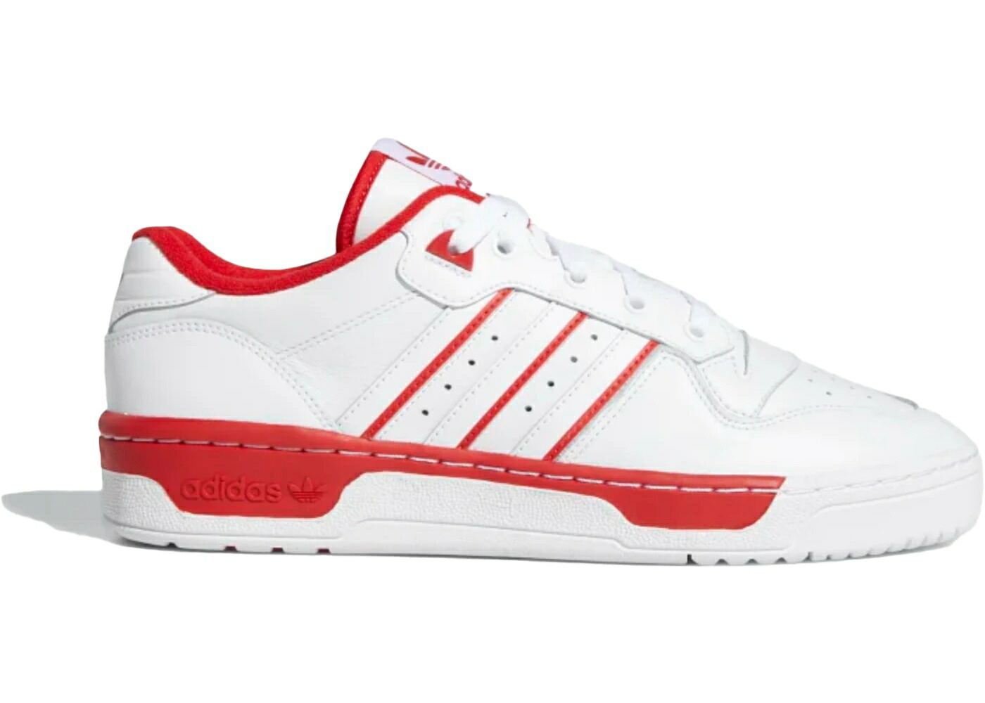 アディダス 白色 ホワイト スニーカー メンズ ADIDAS RIVALRY LOW CLOUD WHITE / CLOUD WHITE CLOUD WHITE SCARLET|スニケス