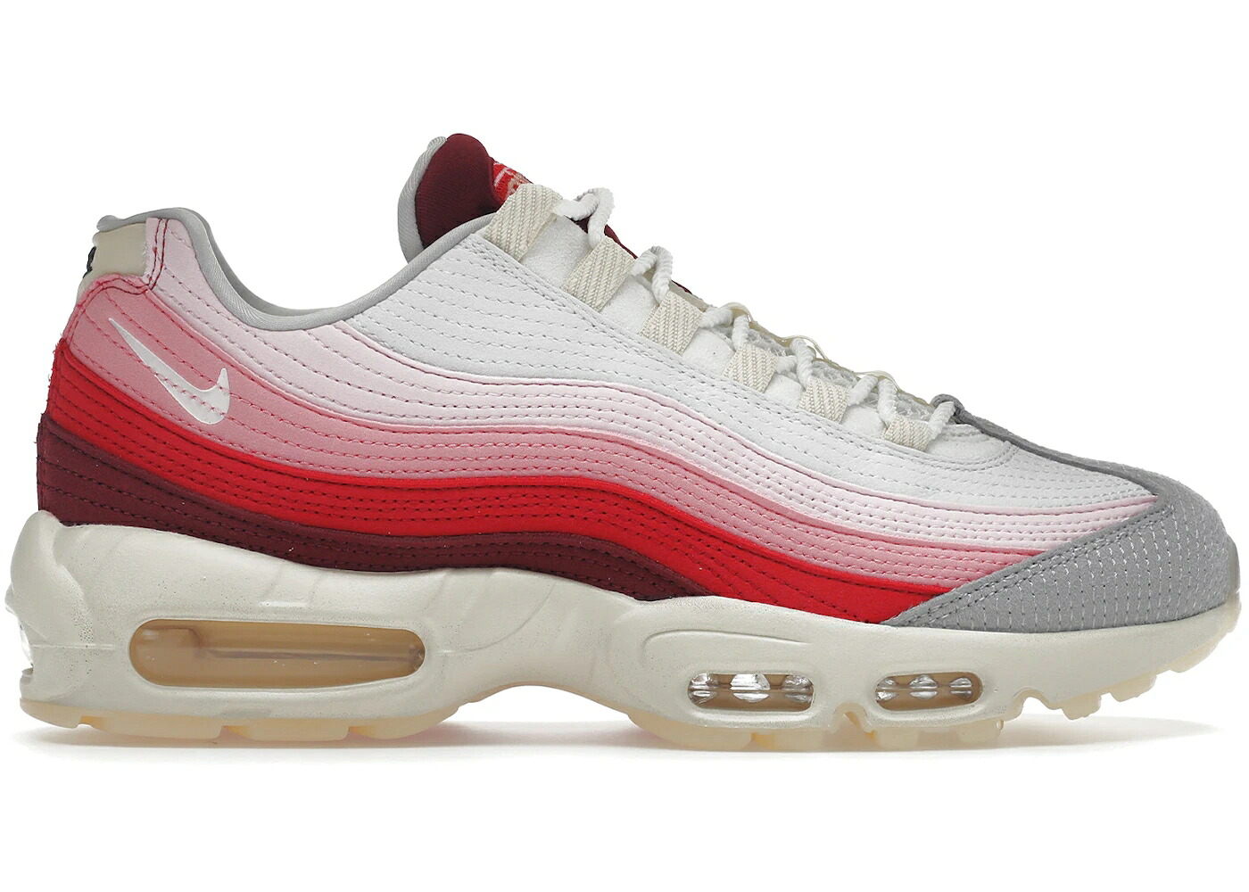 ナイキ マックス 野球クラブ 赤 赤いこと 白いこと 白いこと 大気圏マックス スニーカー メンズ NIKE AIR MAX 95 ANATOMY OF GID / TEAM RED SUMMIT WHITE UNIVERSITY