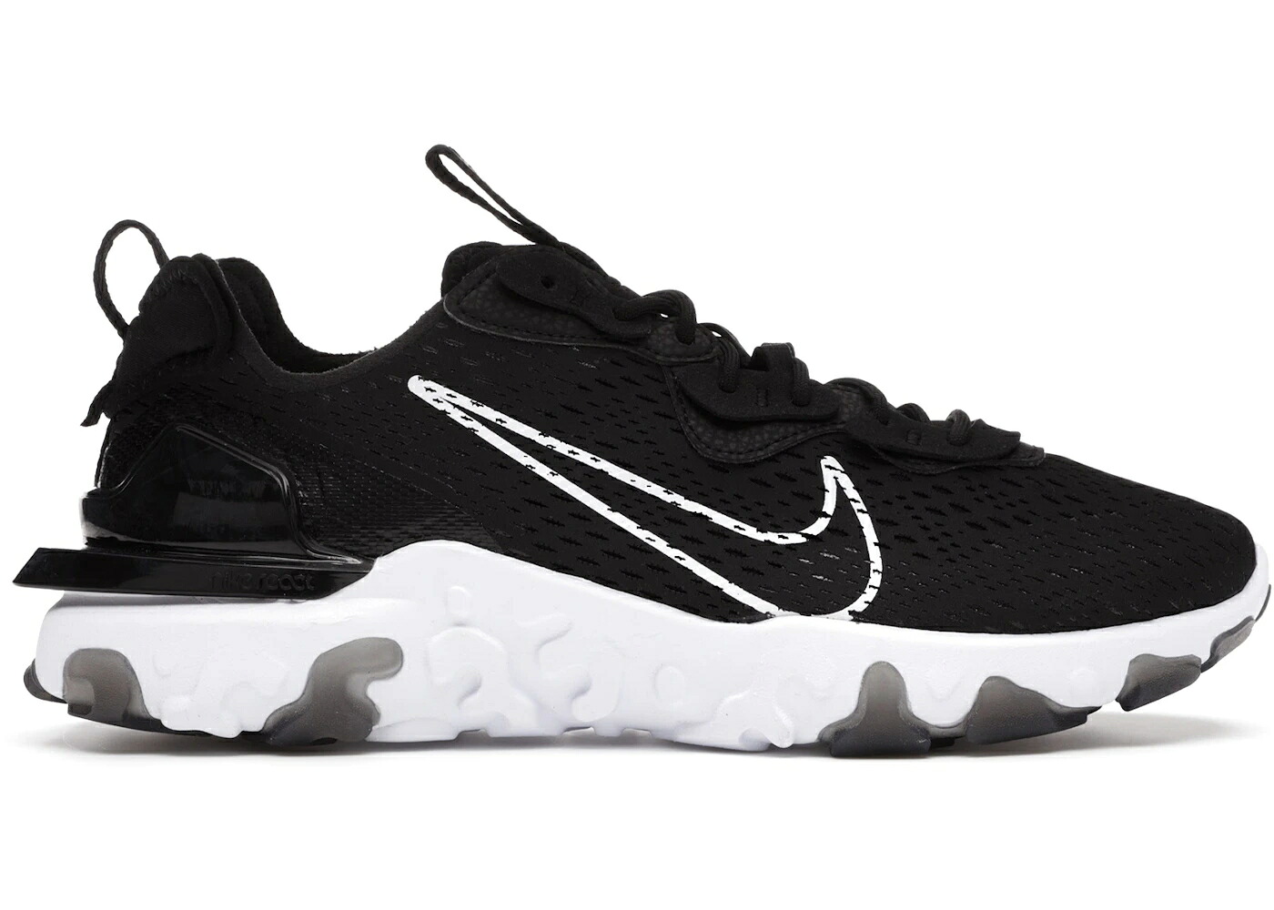 ナイキ リアクト 黒いこと 黒いこと 白いこと 白いこと スニーカー メンズ NIKE REACT VISION BLACK WHITE / BLACK WHITE BLACK