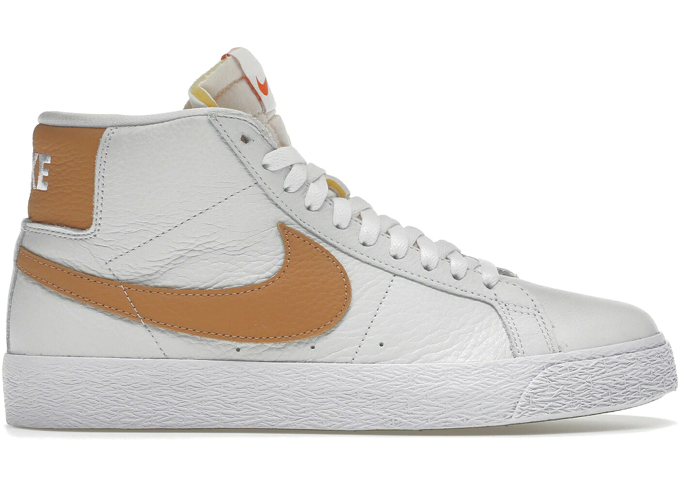 ナイキ エスビー ズーム ブレイザー ミッド 白色 ホワイト スニーカー メンズ NIKE SB ZOOM BLAZER MID ISO WHITE LIGHT COGNAC / WHITE LIGHT COGNAC｜スニケス