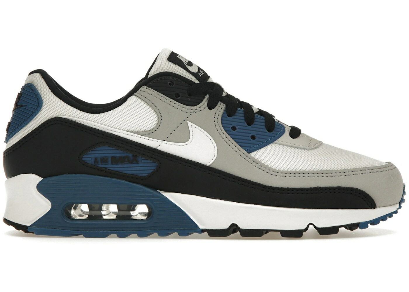ナイキ マックス 青色 ブルー 灰色 グレー 黒色 ブラック エアマックス スニーカー メンズ NIKE AIR MAX 90 INDUSTRIAL BLUE / LIGHT SMOKE GREY BLACK