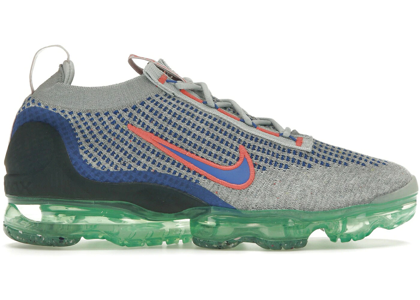 ナイキ 飛球編み物 薄墨色 薄墨色 青碧 青色 エアヴェイパーマックス スニーカー メンズ NIKE AIR VAPORMAX 2021 FLYKNIT WOLF GREY MEDIUM BLUE / WOLF GREY MEDIUM BLUE DARK SMOKE 靴-スニーカー