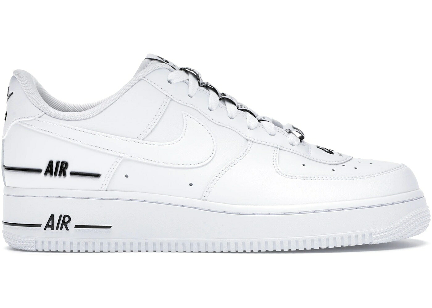 ナイキ 白いこと 白いこと 黒いこと 黒いこと 空軍 スニーカー メンズ NIKE AIR FORCE 1 LOW DOUBLE WHITE BLACK / WHITE WHITE BLACK