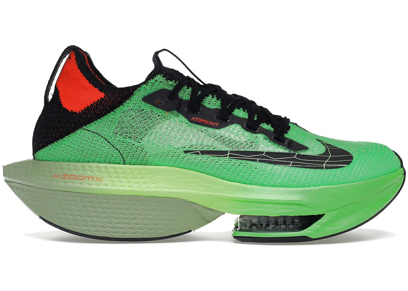 ナイキ ズーム スクリーム 緑 グリーン クリムゾン NEXT% スニーカー メンズ NIKE AIR ZOOM ALPHAFLY 2 EKIDEN SCREAM GREEN / SCREAM GREEN BRIGHT CRIMSON