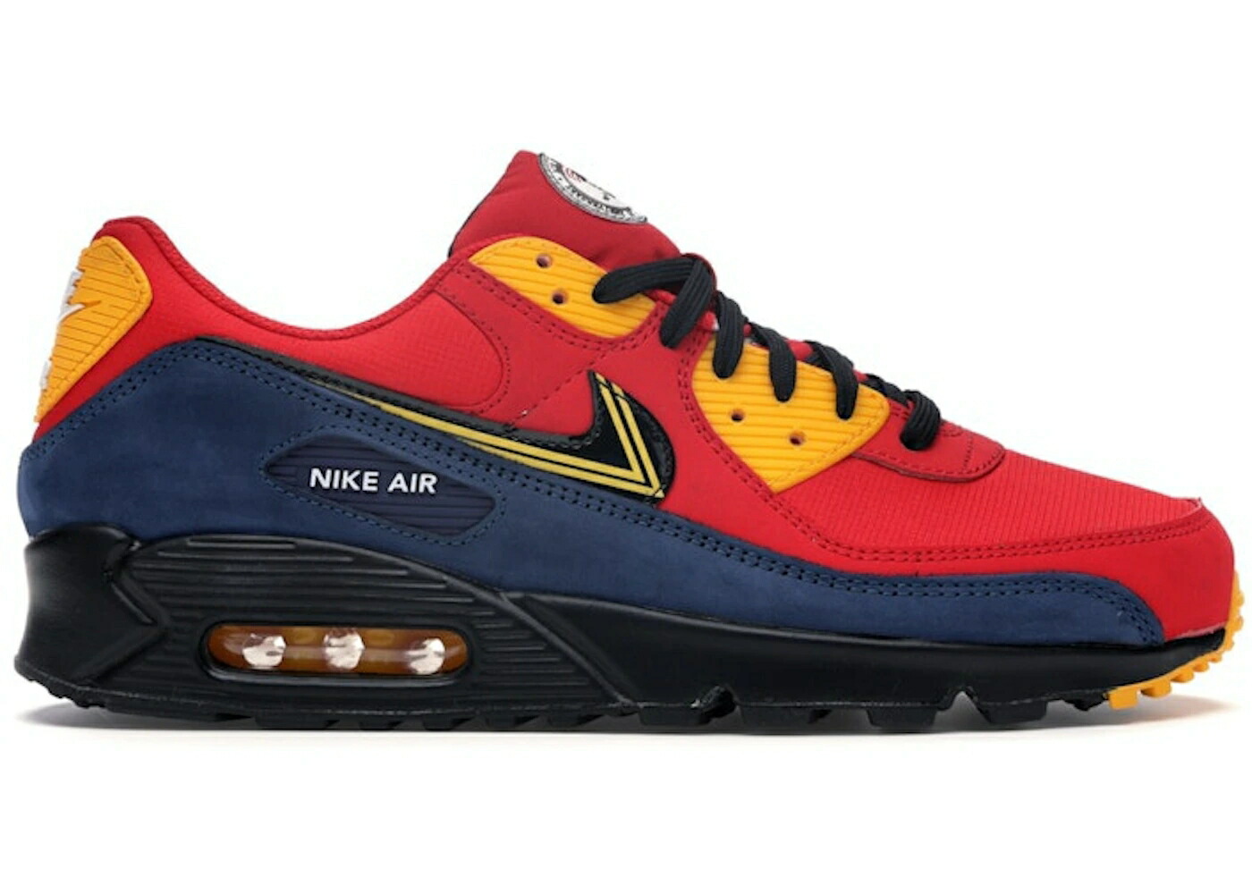 ナイキ マックス シティ 赤 レッド ゴールド エアマックス スニーカー メンズ NIKE AIR MAX 90 CITY PACK LONDON (2020) / UNIVERSITY RED UNIVERSITY GOLD