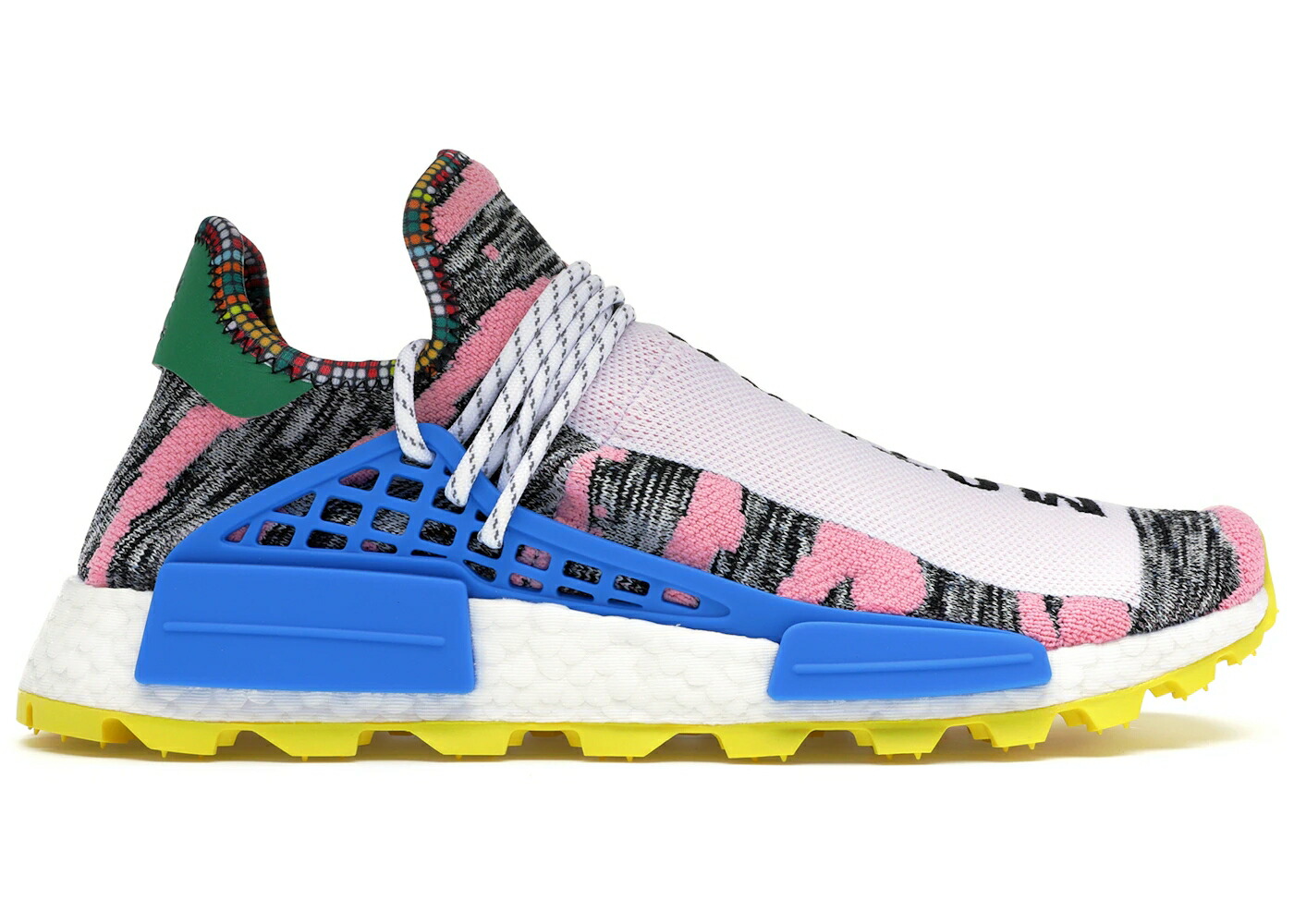 アディダス 白いこと 白いこと サクラ色 黄味がかった 黄色 スニーカー メンズ ADIDAS NMD HU PHARRELL SOLAR PACK MOTHER / WHITE PINK YELLOW