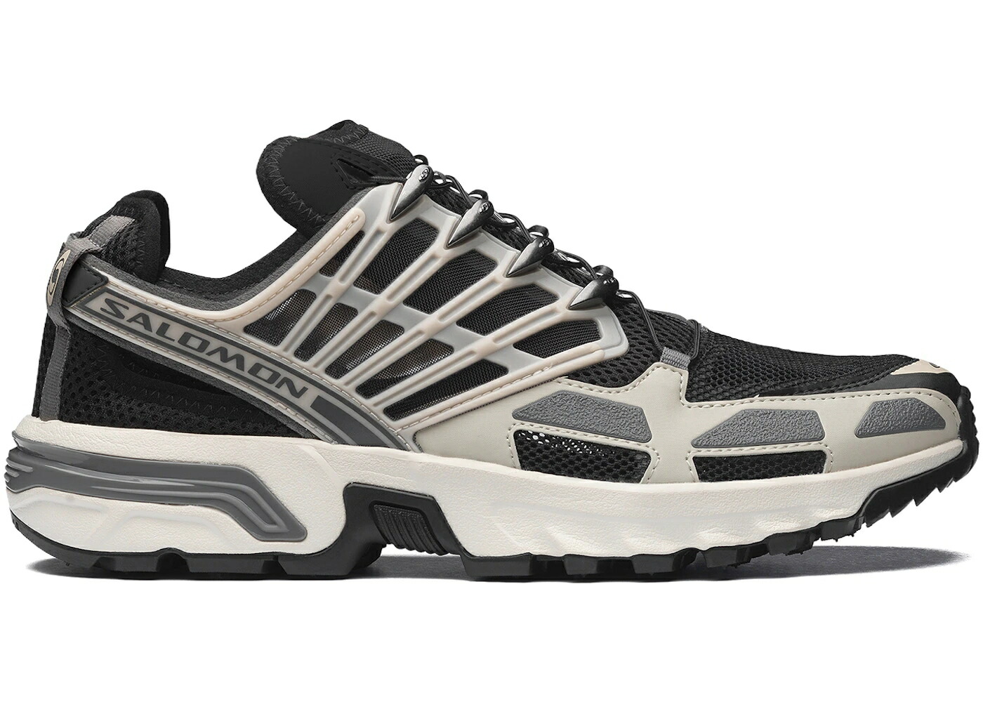 サロモン 労働者階級 貝殼 黒いこと 黒いこと スニーカー メンズ SALOMON ACS PRO SHELL RAINY DAY BLACK / RAINY DAY BLACK CASTLEROCK