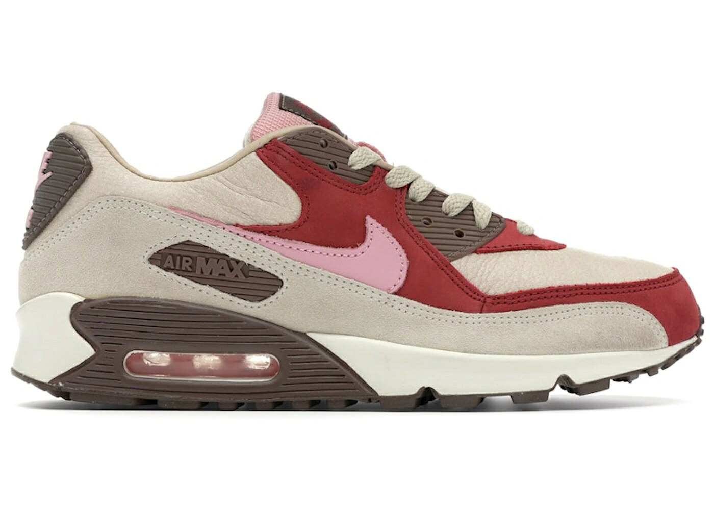 ナイキ マックス 赤銅色 赤銅色 エア湖マックス スニーカー メンズ NIKE AIR MAX 90 DQM BACON (2004) / SAIL SHEEN STRAW MEDIUM BROWN