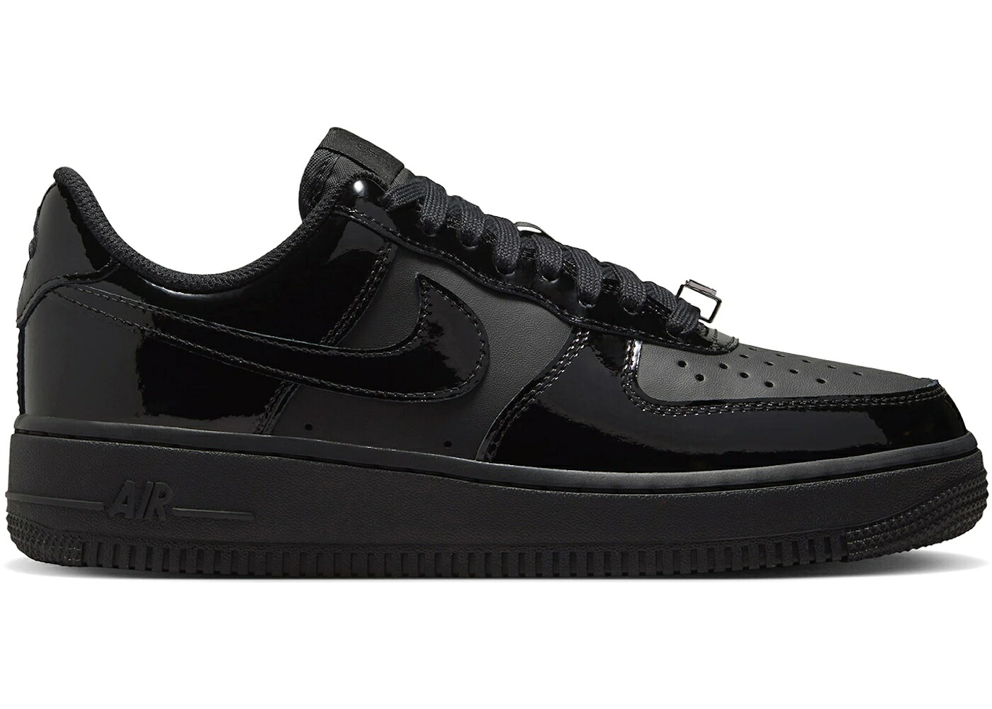 ナイキ 専売特許 黒いこと 黒いこと 白いこと 白いこと 空軍 \u002707 WOMEN\u0027S スニーカー レディース NIKE AIR FORCE 1 LOW PATENT BLACK (WOMEN\u0027S) / BLACK WHITE BLACK
