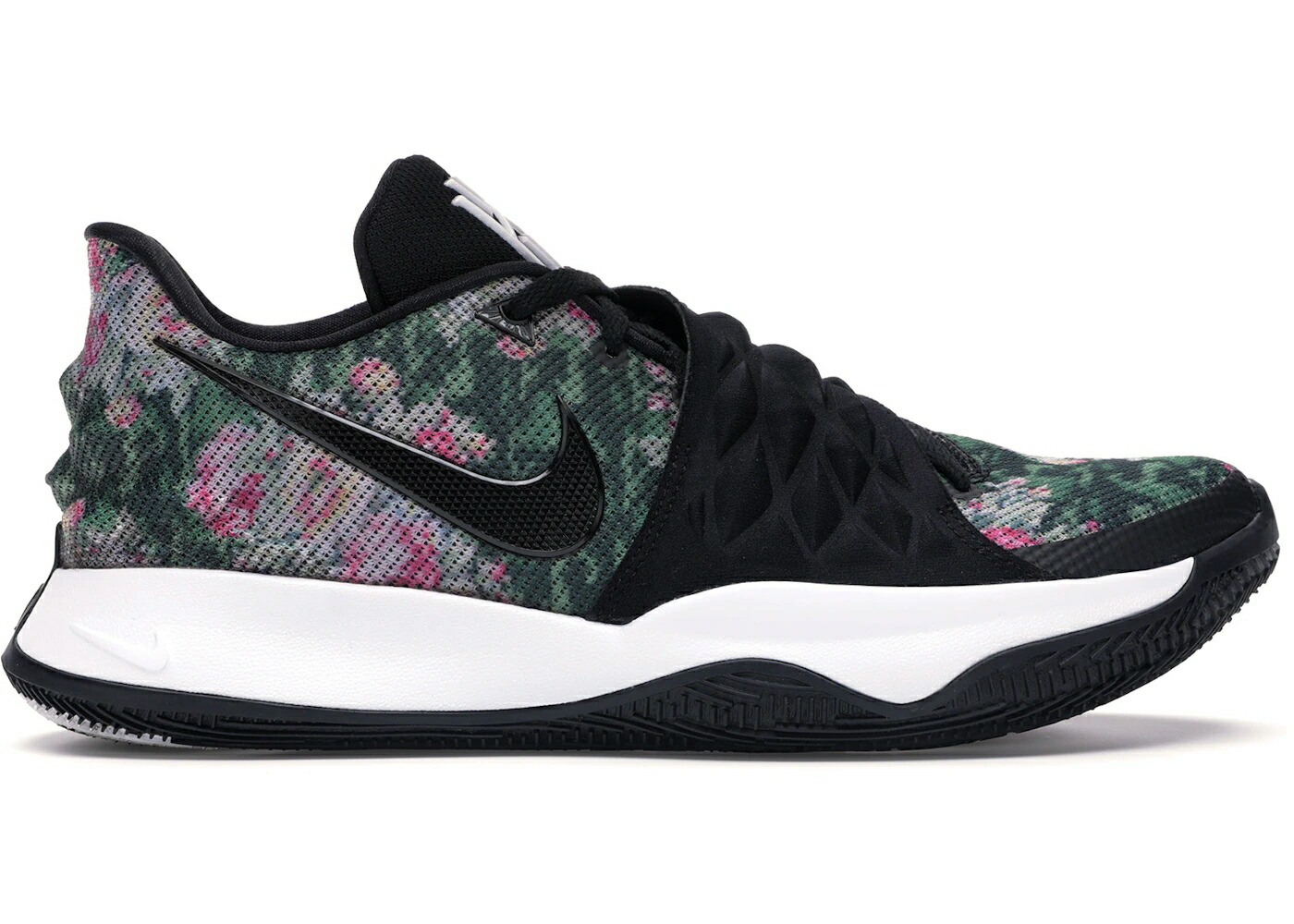 ナイキ カイリー 黒色 ブラック スニーカー メンズ NIKE KYRIE LOW 1 FLORAL / BLACK BLACK