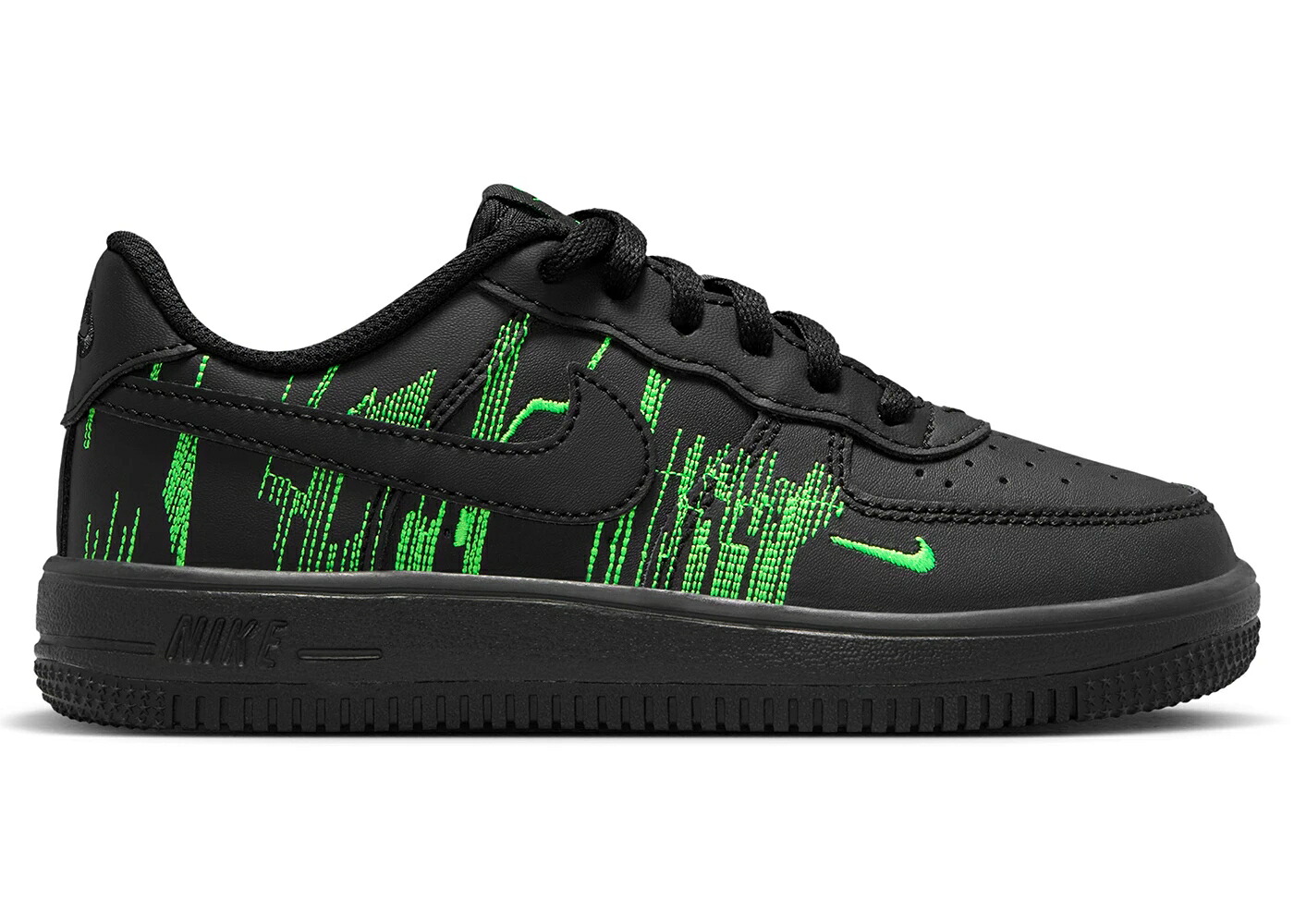 ナイキ 黒いこと 黒いこと 緑 緑であること ストライク 紫 パープル 御坊っちゃん キッズ NIKE FORCE 1 LOW LV8 MATRIX (なおなお書き) / BLACK GREEN STRIKE VIVID PURPLE もの言う花 マタニティ スニーカー