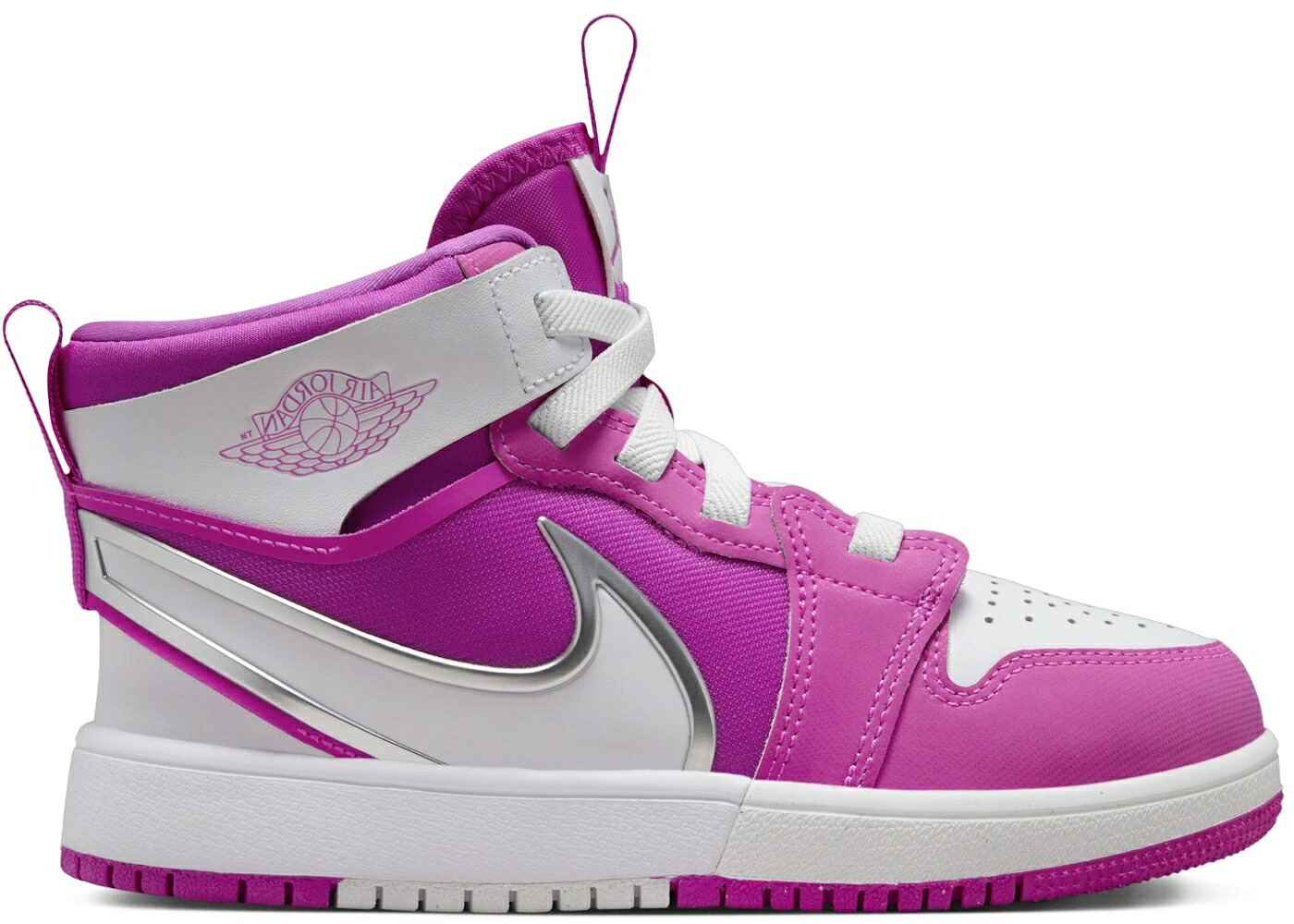 ナイキ ジョーダン ミッド ファイア ピンク 白色 ホワイト ジュニア キッズ JORDAN 1 MID RM EASYON FIRE PINK WHITE (PS) / FIRE PINK WHITE ベビー マタニティ スニーカー|スニケス