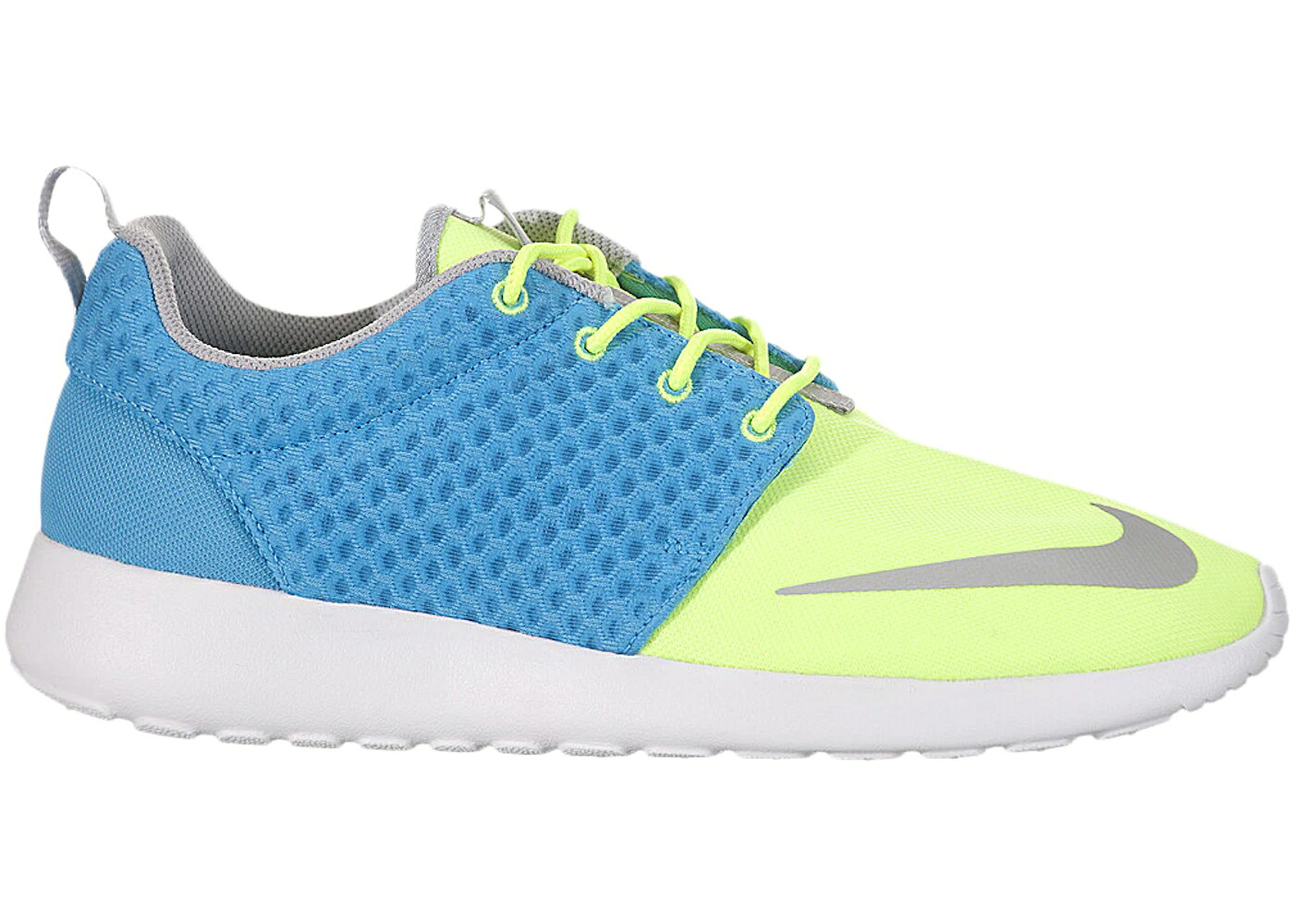 ナイキ ラン 青色 ブルー 白色 ホワイト スニーカー メンズ NIKE ROSHE RUN FB CURRENT BLUE / CURRENT BLUE CHRM HT LM WHITE